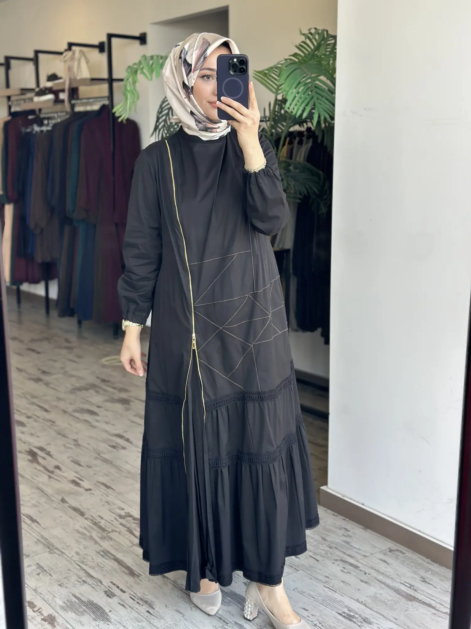 Misswhence Fermuarlı ve Spor Dikişli Elbise 39807