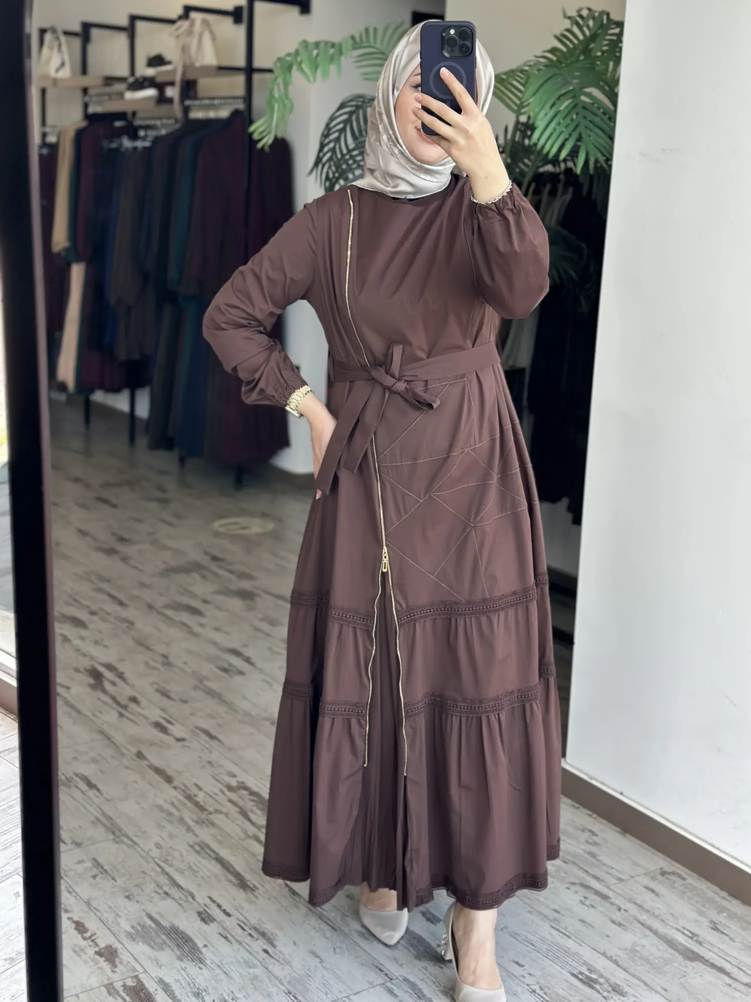 Misswhence Fermuarlı ve Spor Dikişli Elbise 39807