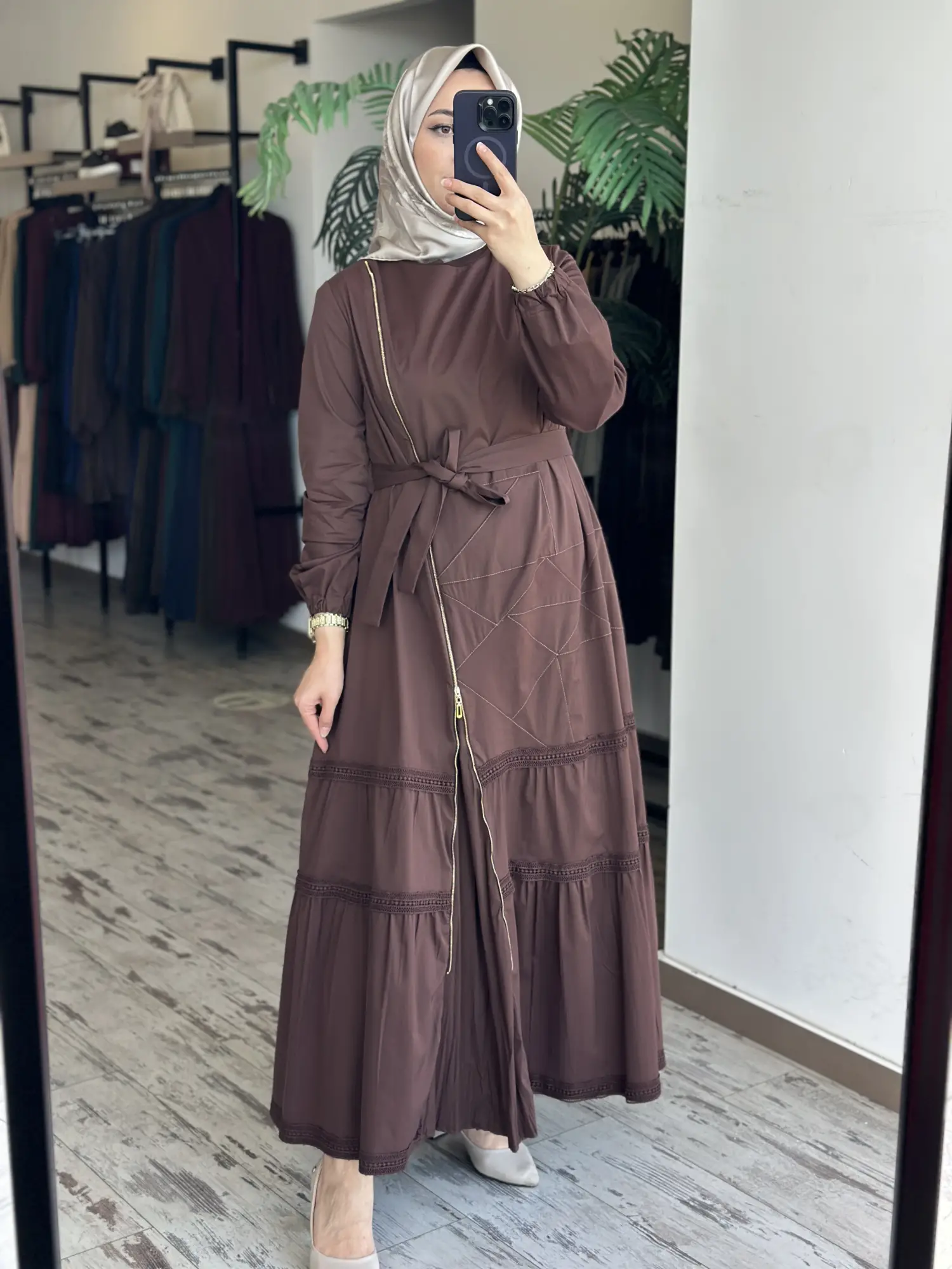 Misswhence Fermuarlı ve Spor Dikişli Elbise 39807