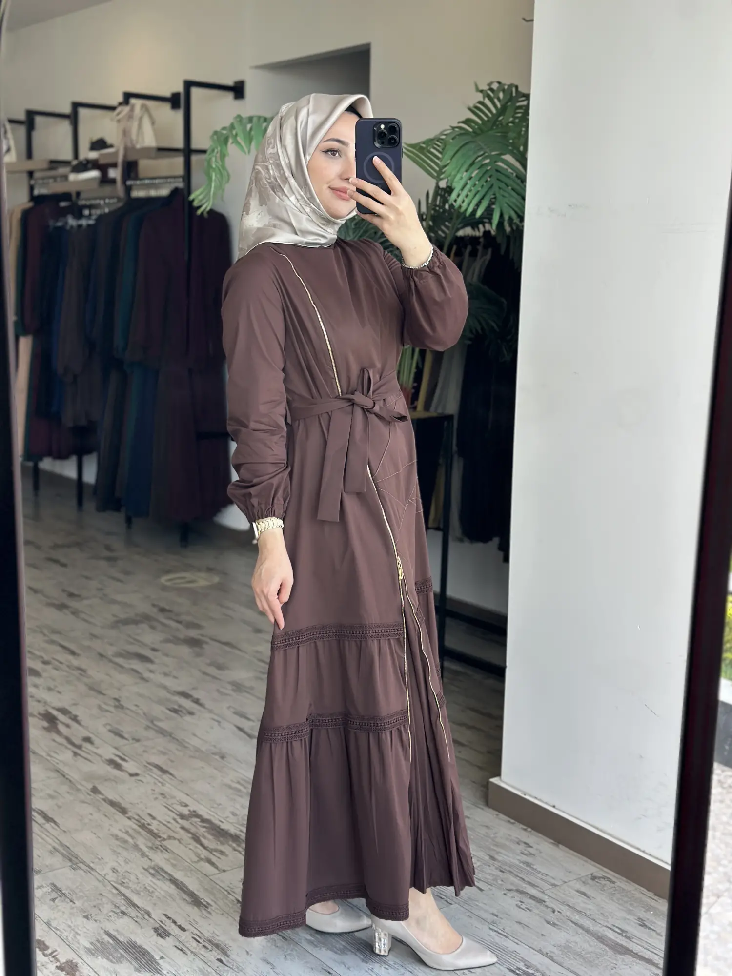 Misswhence Fermuarlı ve Spor Dikişli Elbise 39807