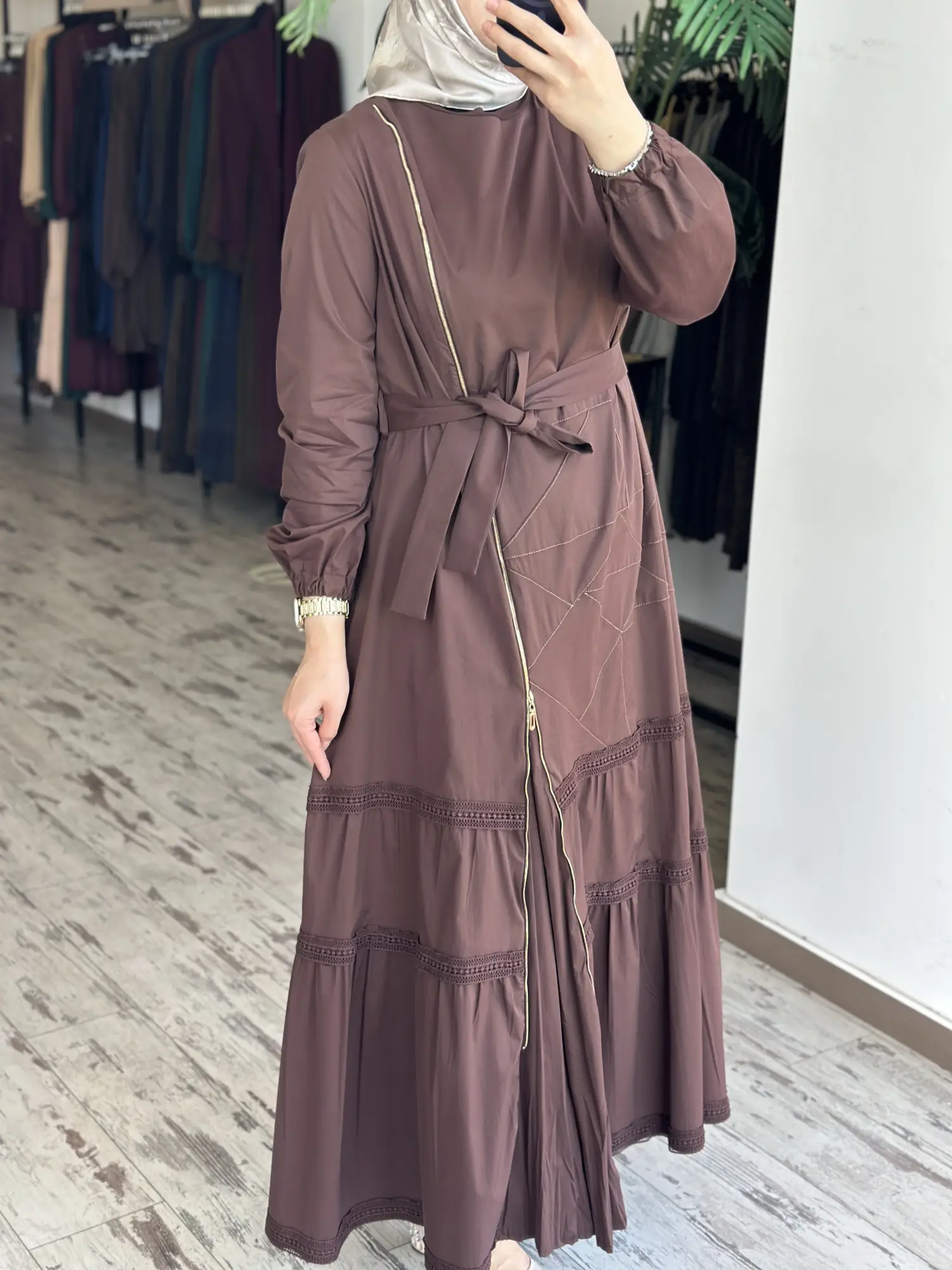 Misswhence Fermuarlı ve Spor Dikişli Elbise 39807