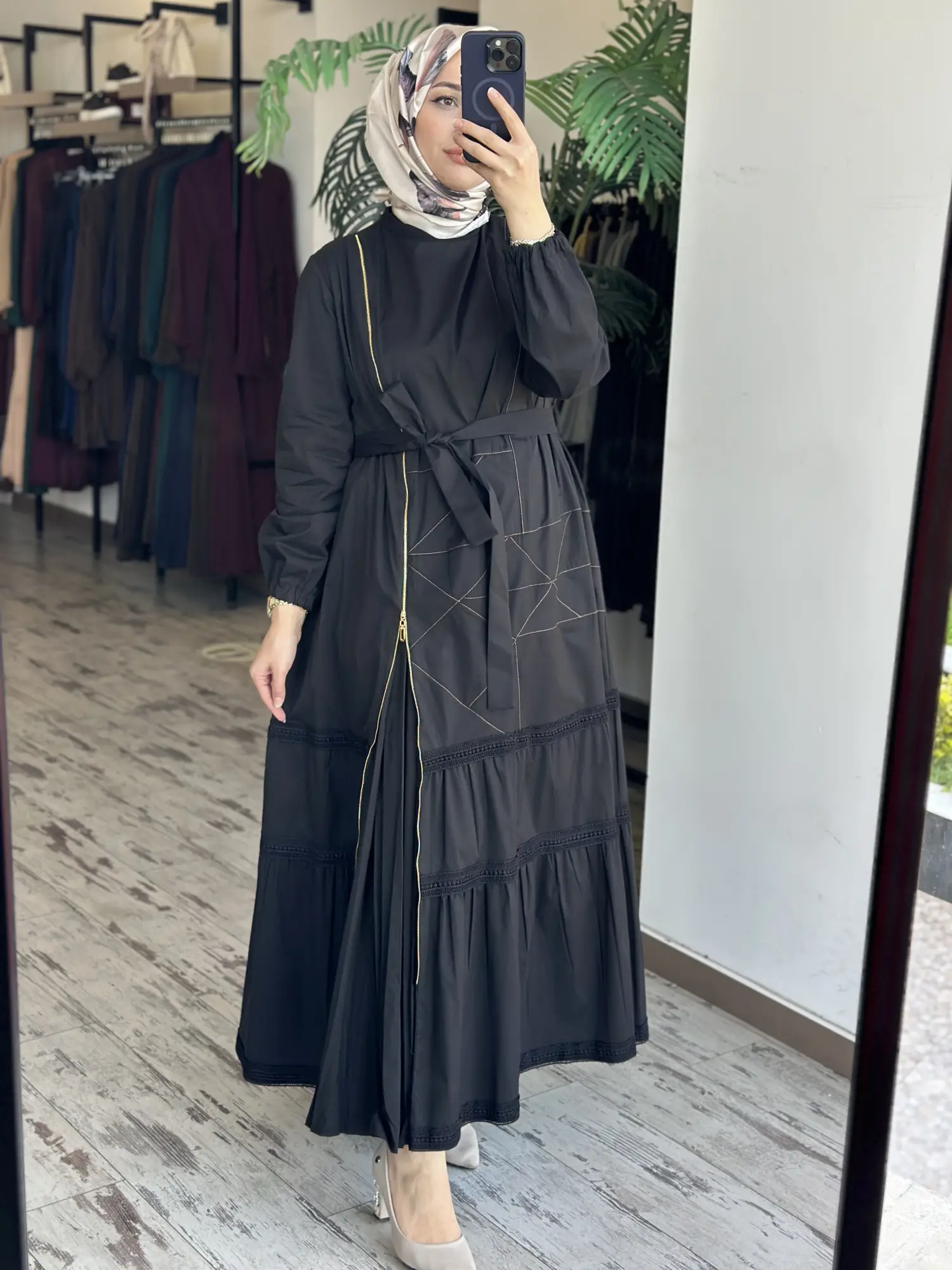 Misswhence Fermuarlı ve Spor Dikişli Elbise 39807