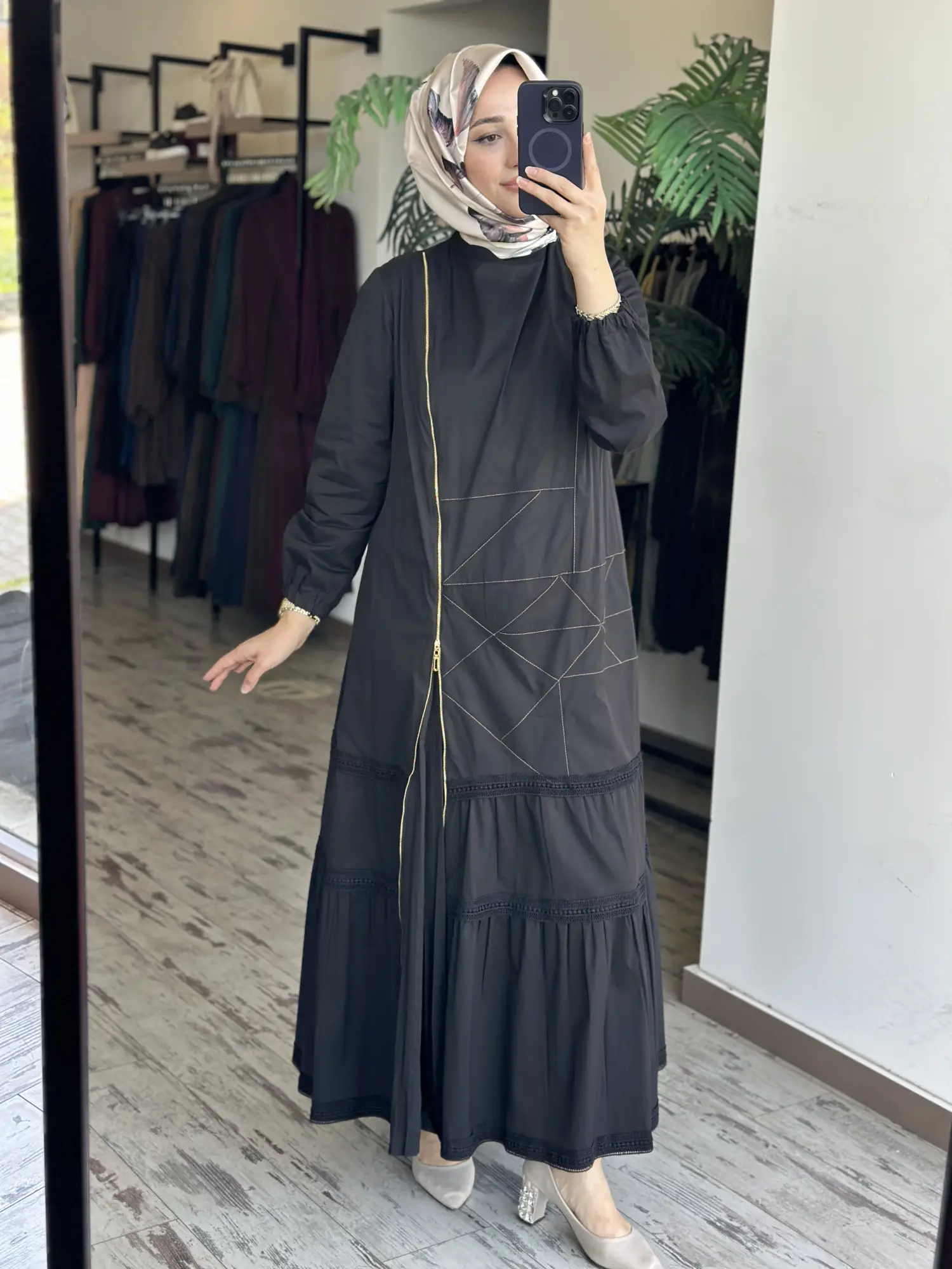 Misswhence Fermuarlı ve Spor Dikişli Elbise 39807