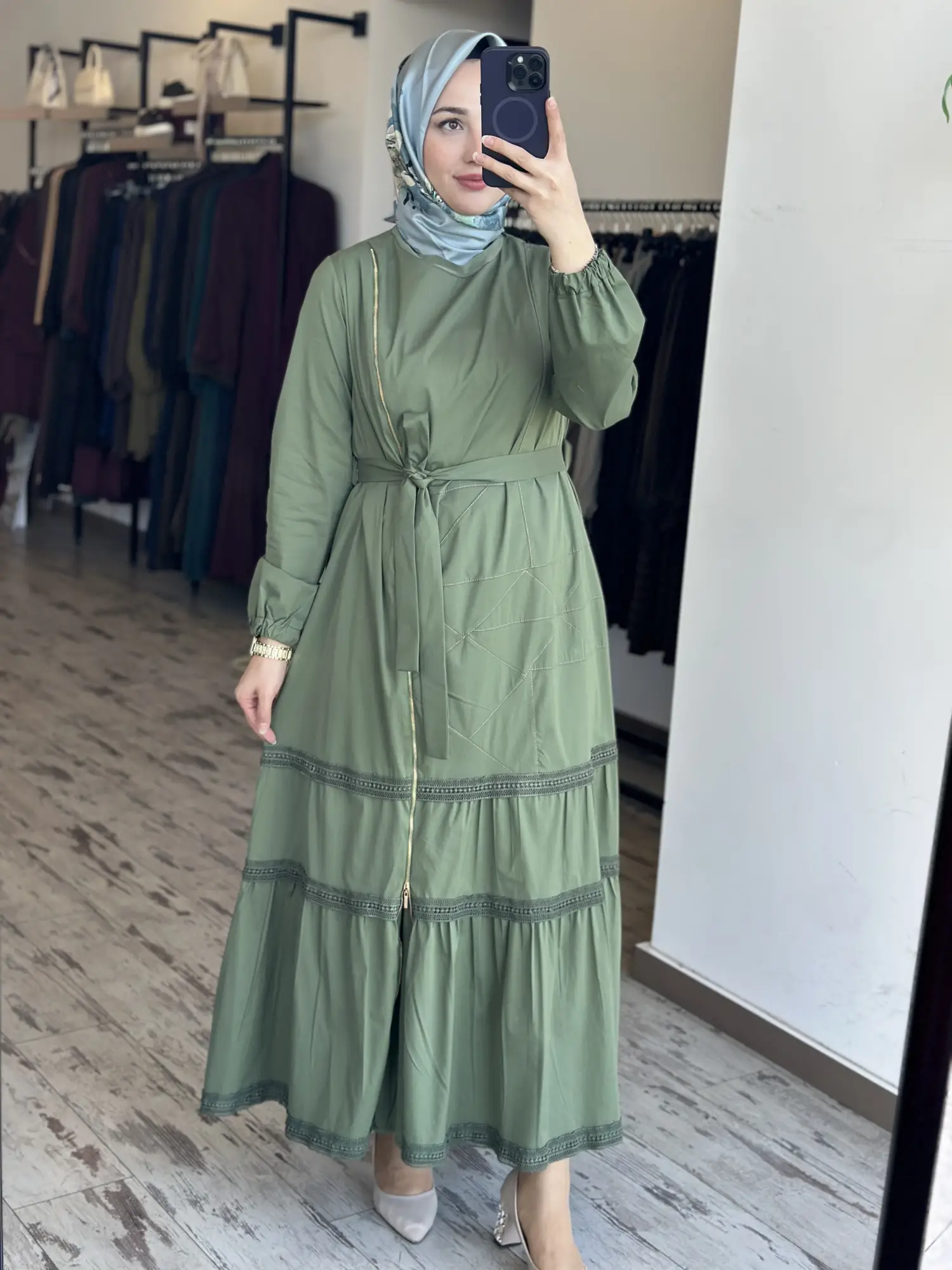 Misswhence Fermuarlı ve Spor Dikişli Elbise 39807