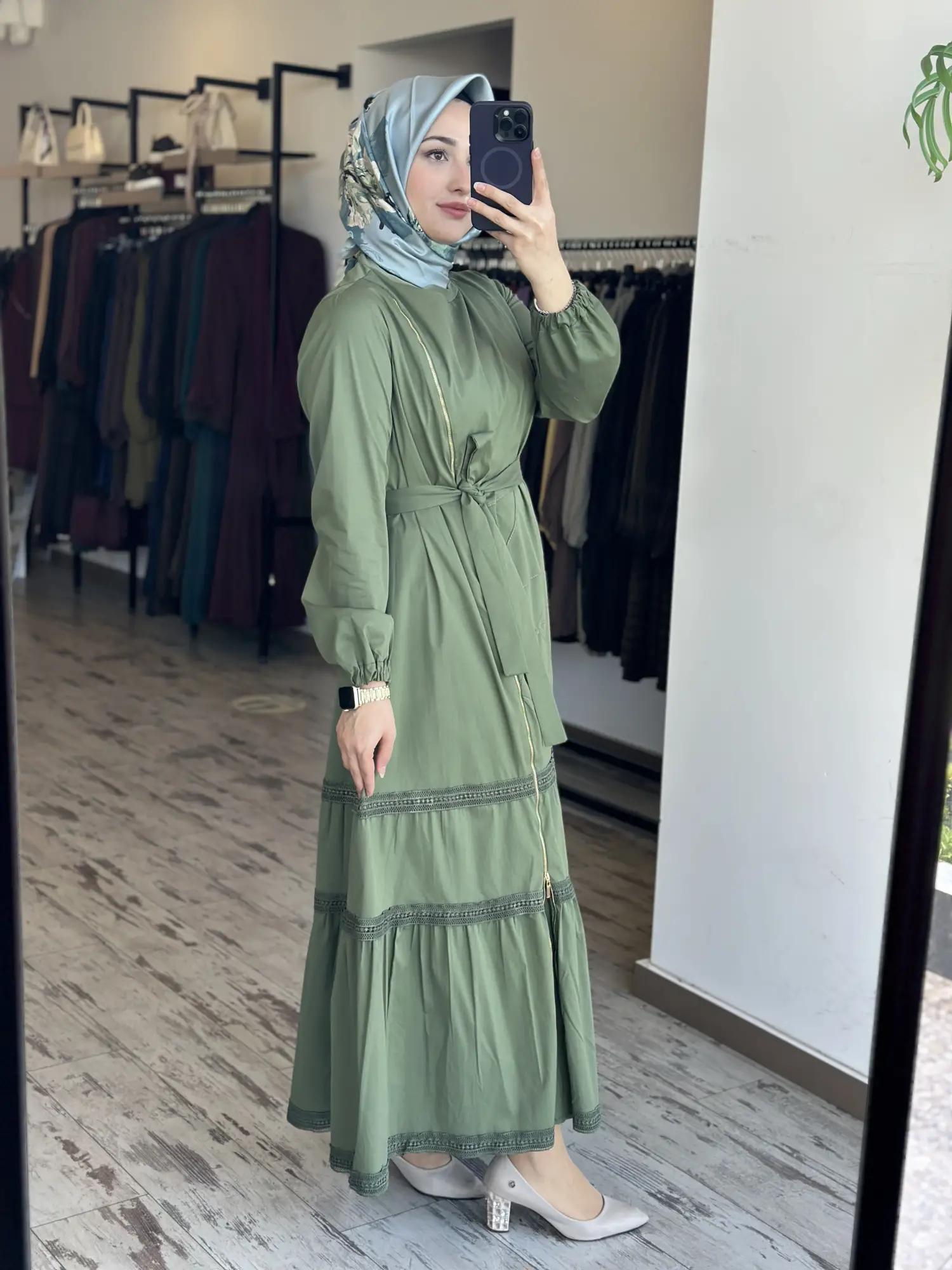 Misswhence Fermuarlı ve Spor Dikişli Elbise 39807