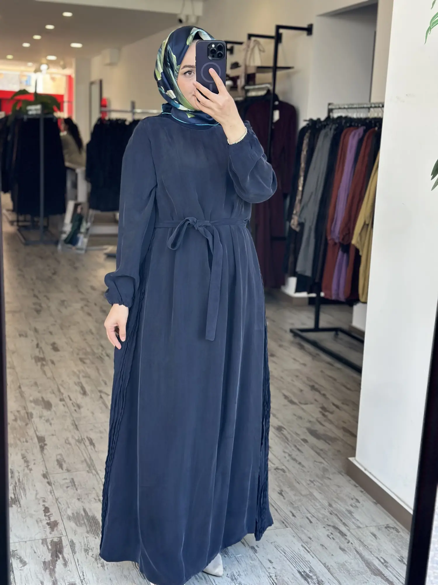 Misswhence Drape Detaylı Cupra İpek Elbise 39833