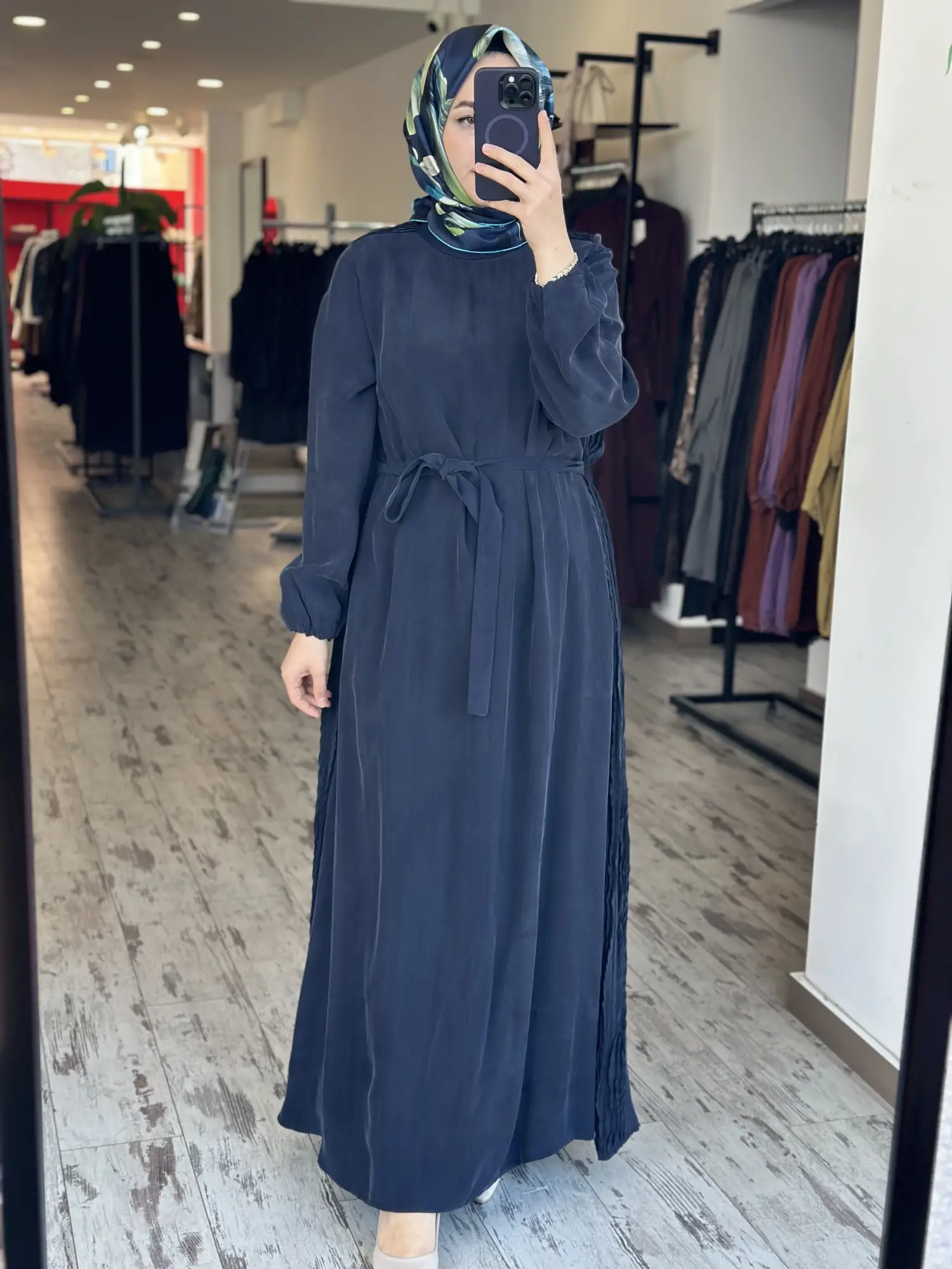 Misswhence Drape Detaylı Cupra İpek Elbise 39833