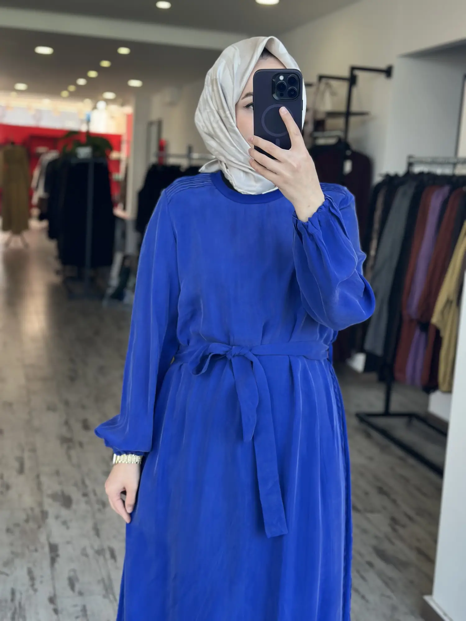 Misswhence Drape Detaylı Cupra İpek Elbise 39833