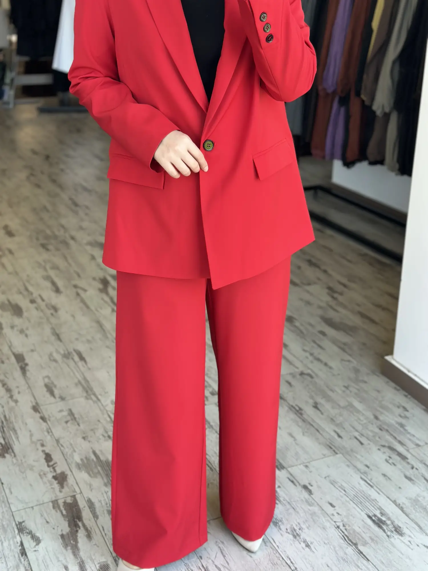 Qoos Store Blazer Brok Ceket Pantolon Takım