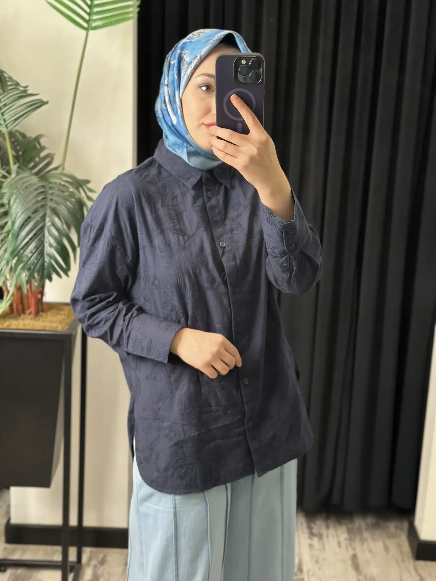 Kayra Nakış İşleme  Detaylı Gömlek KA11013