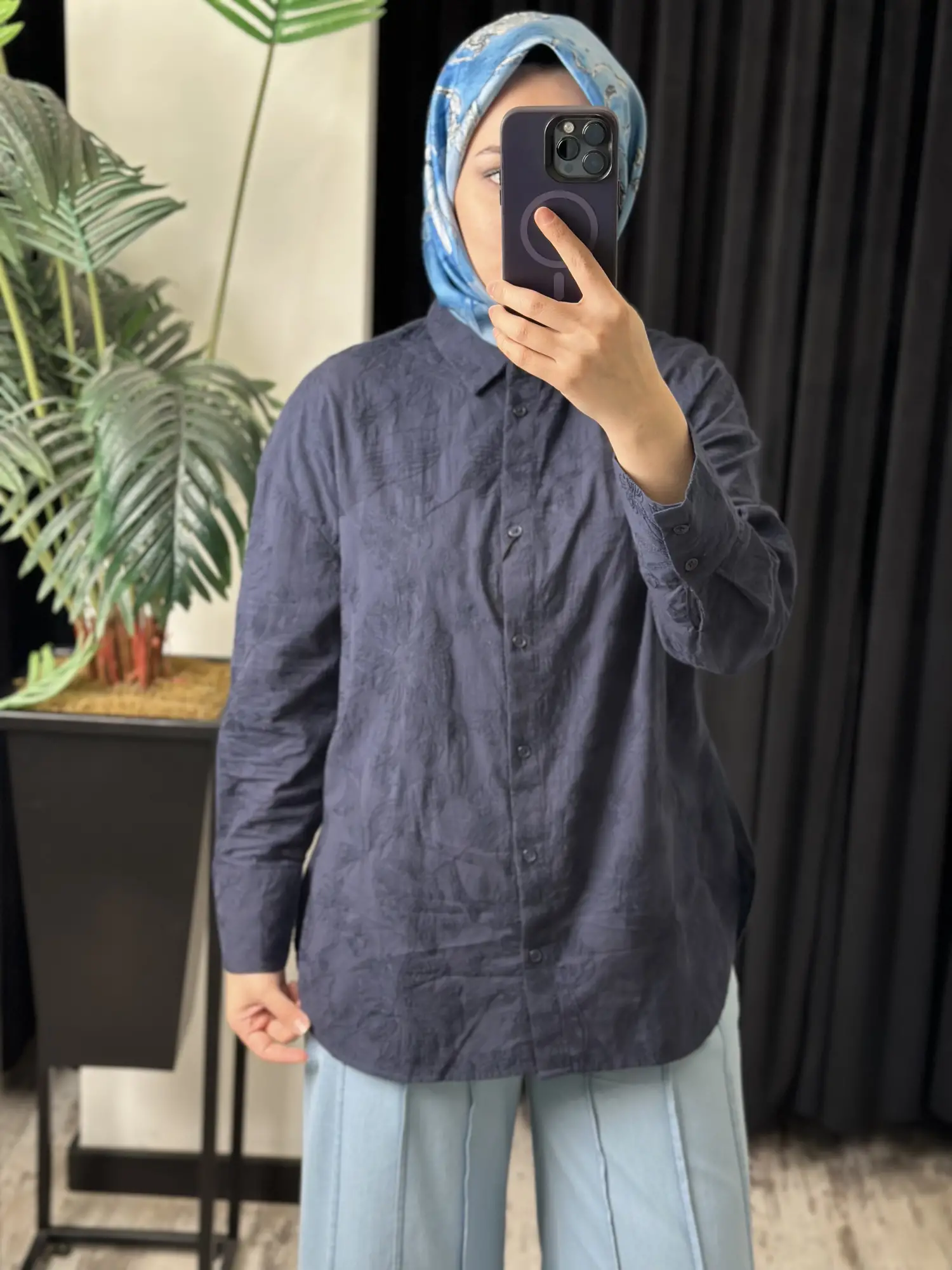 Kayra Nakış İşleme  Detaylı Gömlek KA11013