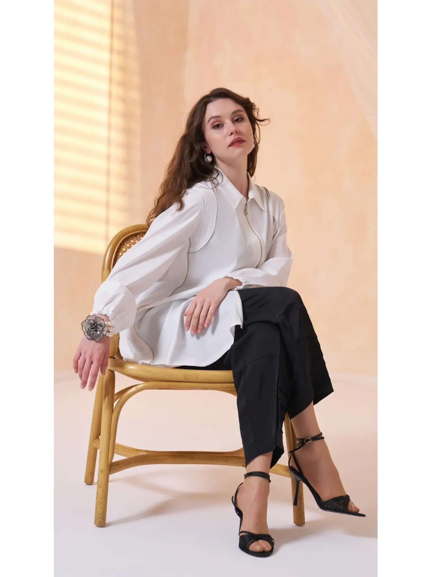 Misswhence Fermuar Detaylı Ve Fermuar Kapamalı  Gömlek 39302