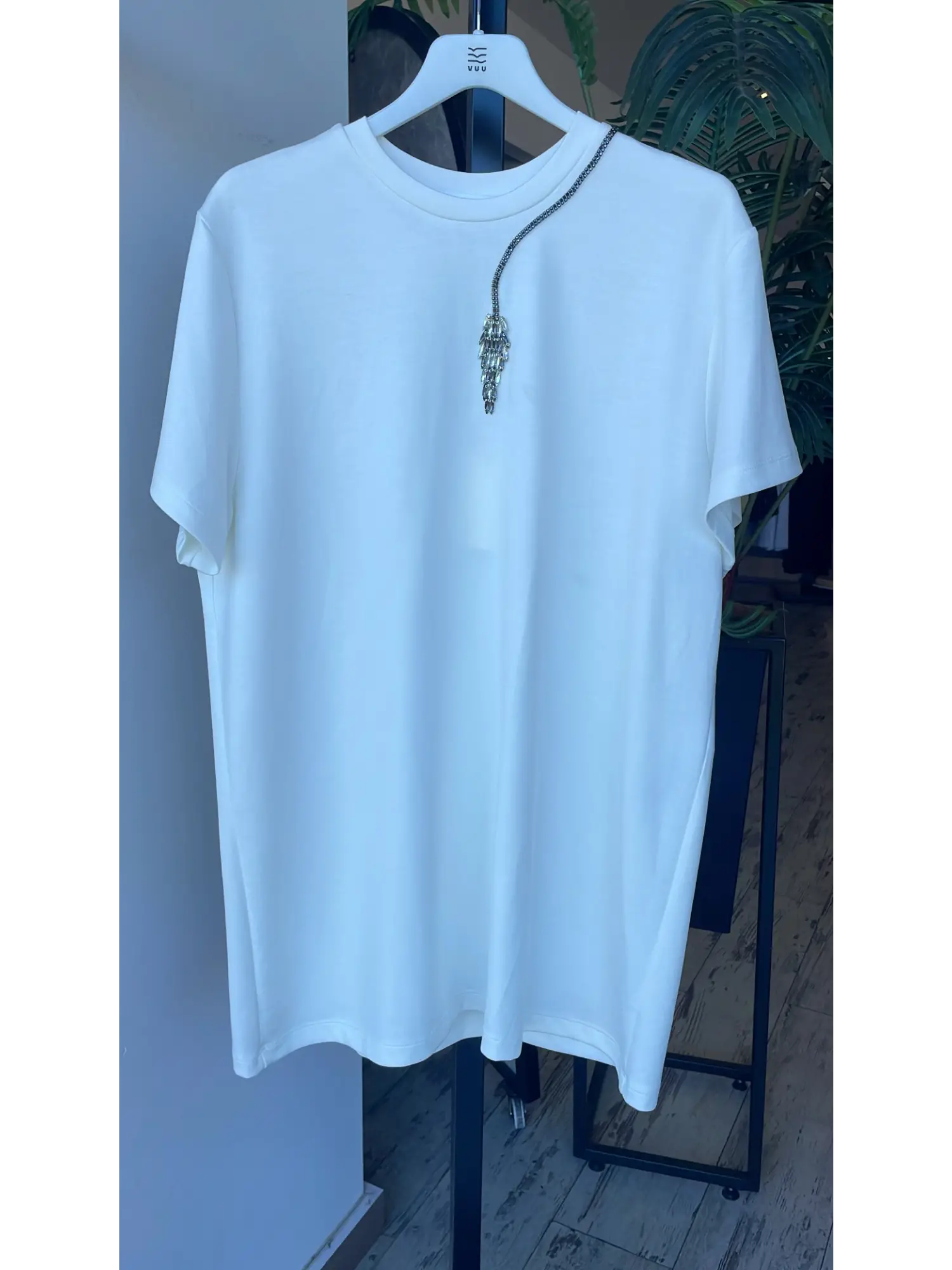 Vuu Kısa Kollu Taşlı Tunik /Tsihırt