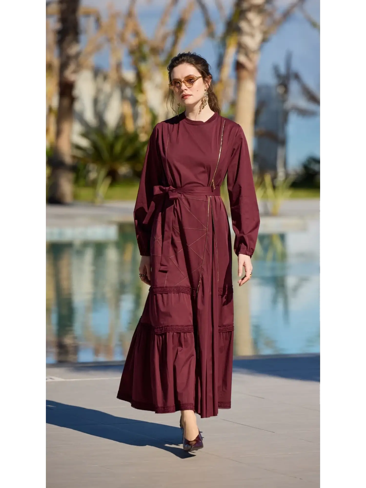 Misswhence Fermuarlı ve Spor Dikişli Elbise 39807