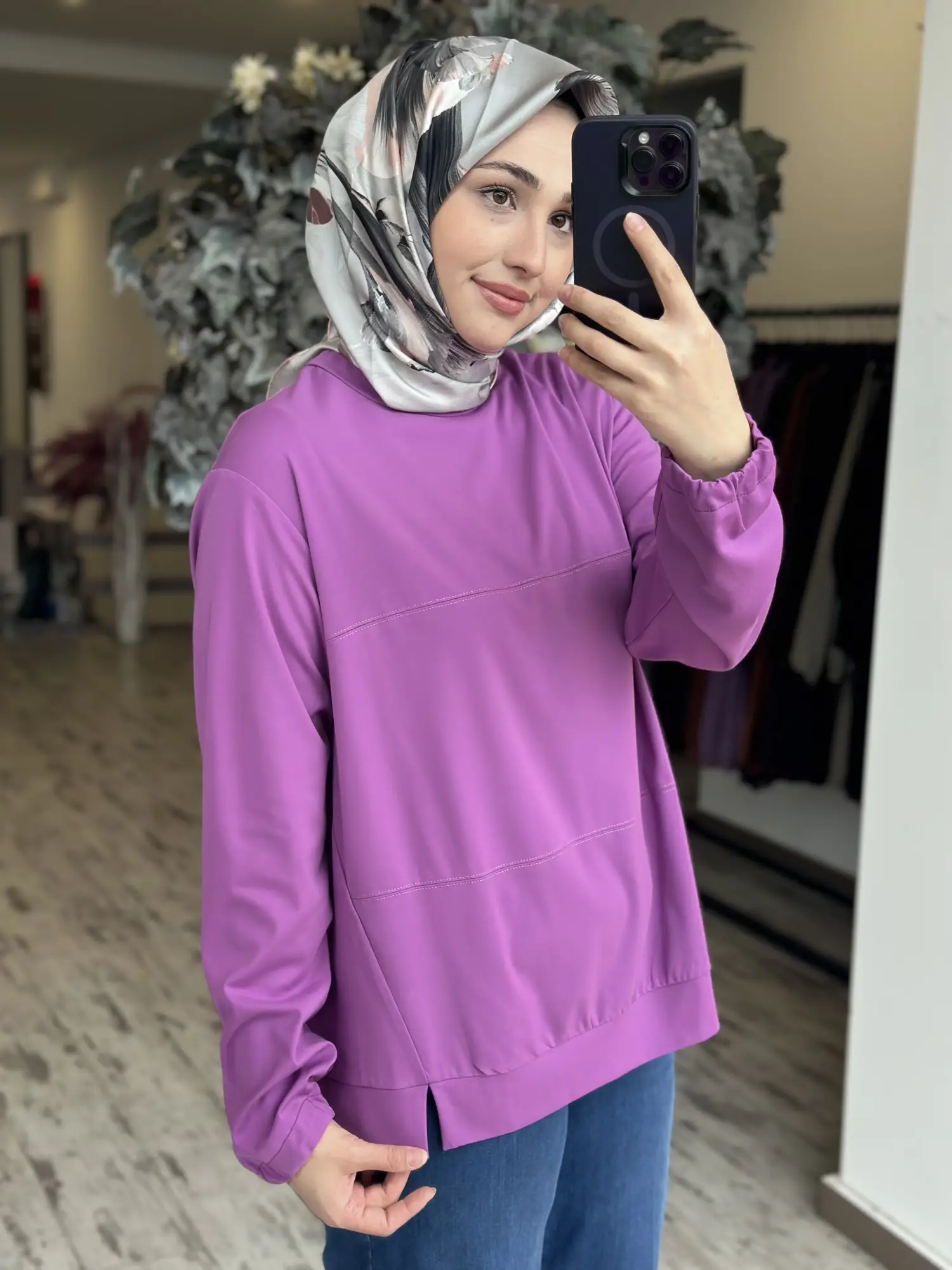 Misswhence Dikiş Detaylı Modal Penye Bluz 39028