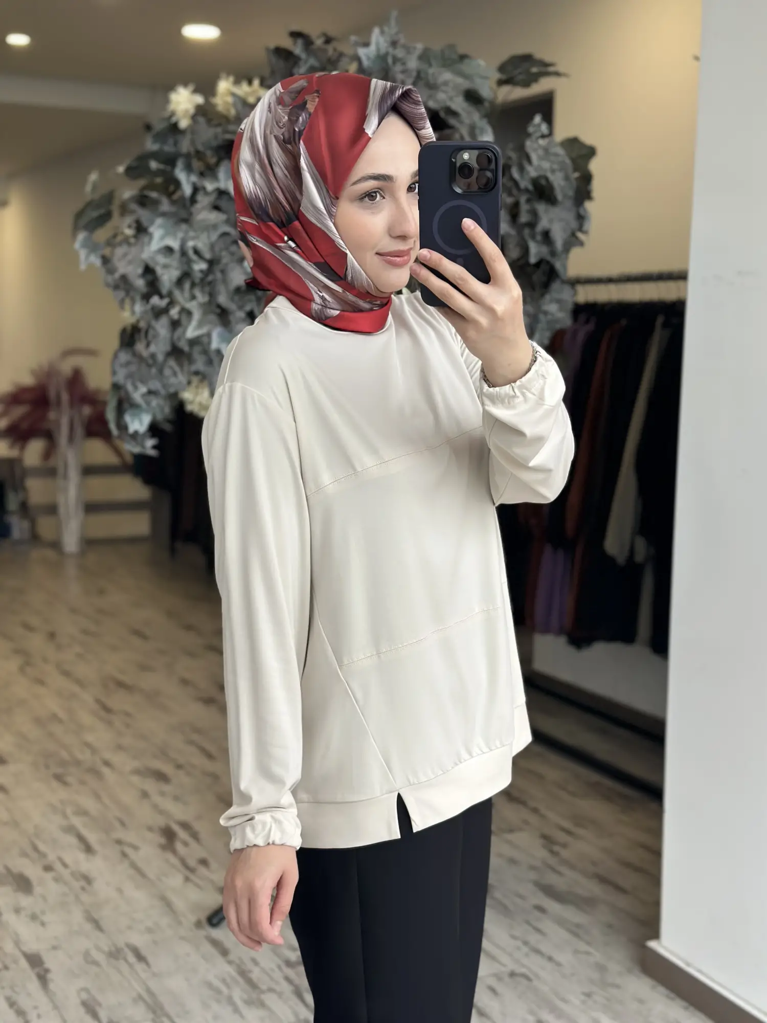 Misswhence Dikiş Detaylı Modal Penye Bluz 39028