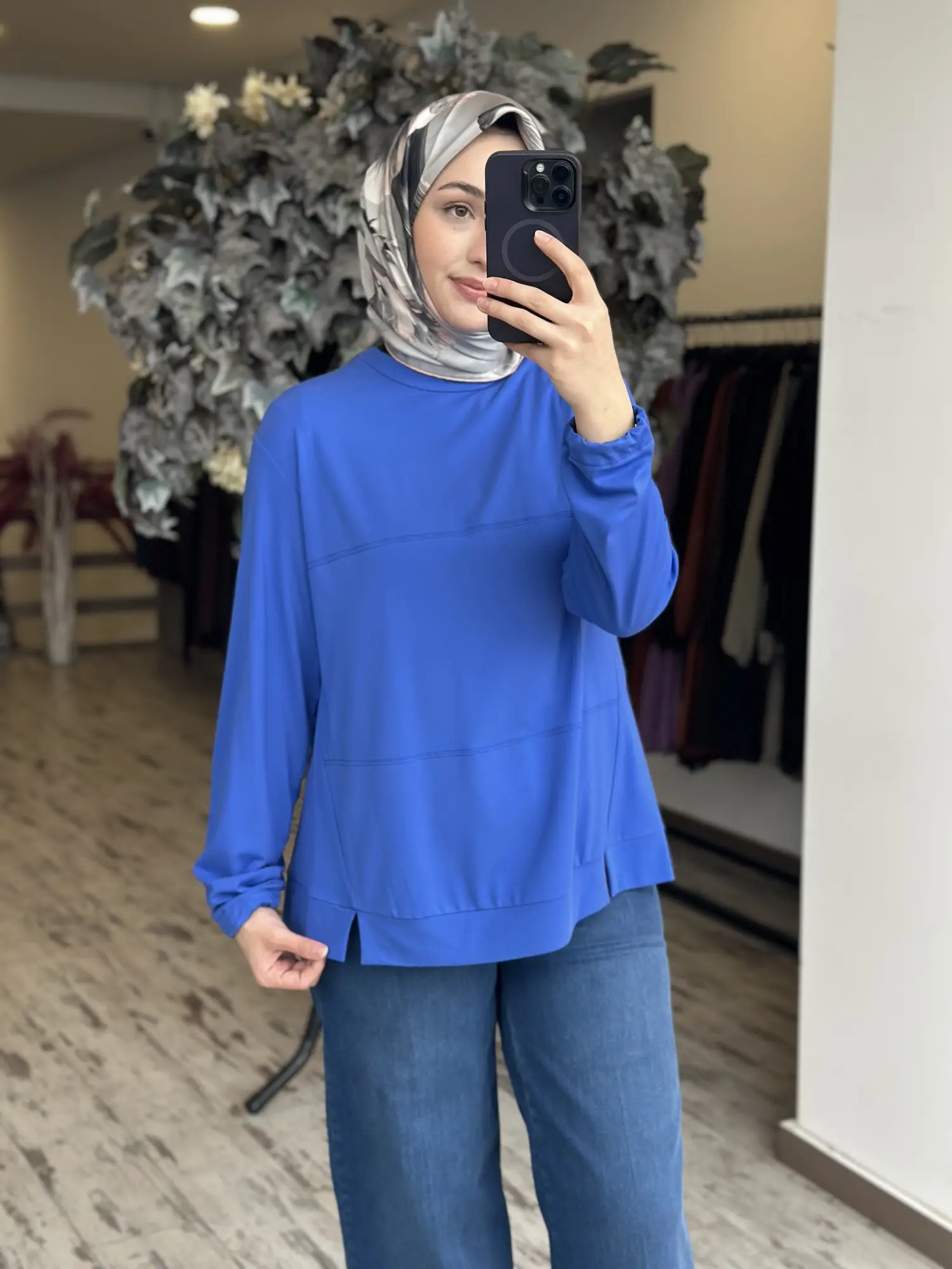 Misswhence Dikiş Detaylı Modal Penye Bluz 39028