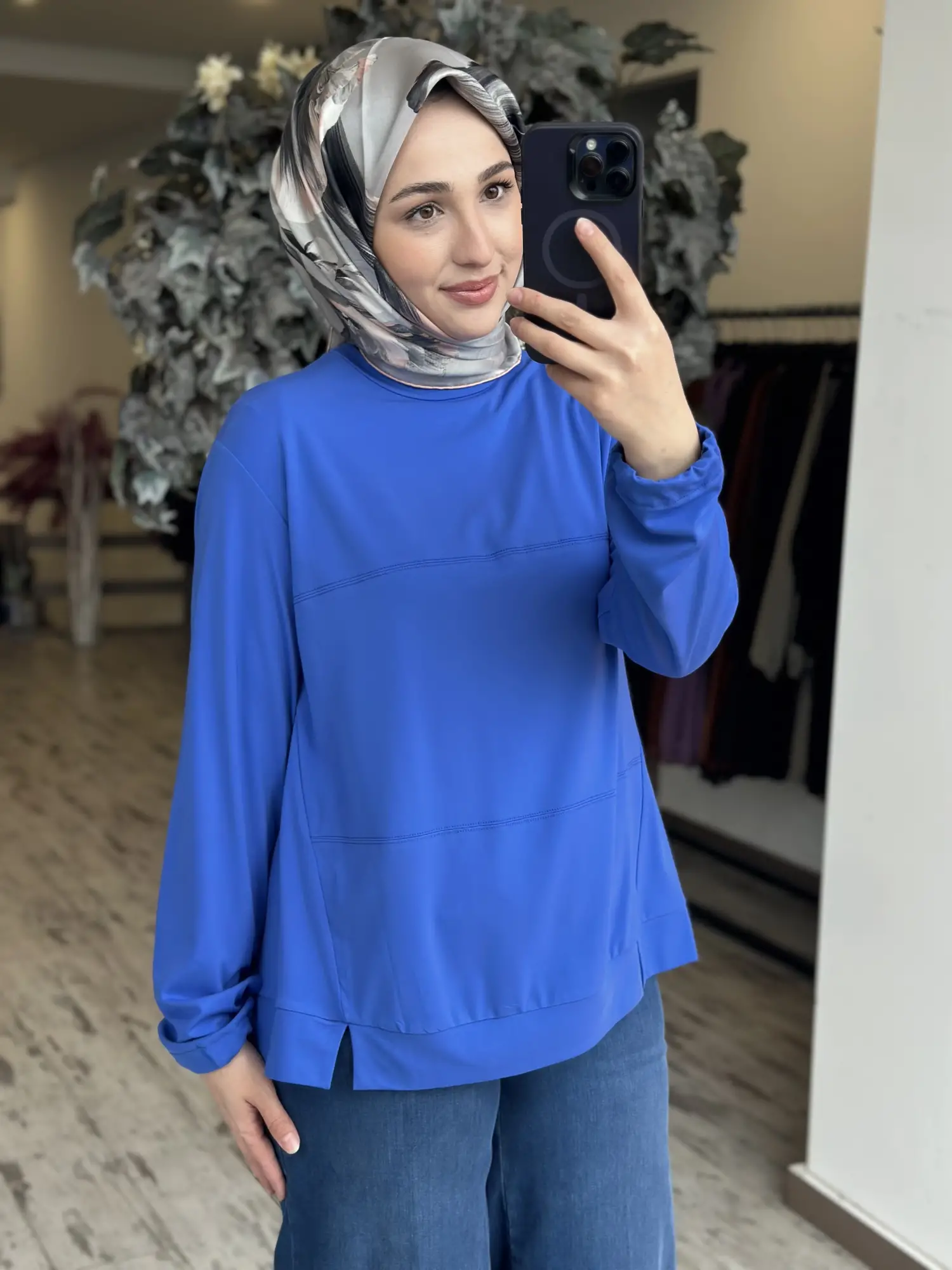 Misswhence Dikiş Detaylı Modal Penye Bluz 39028
