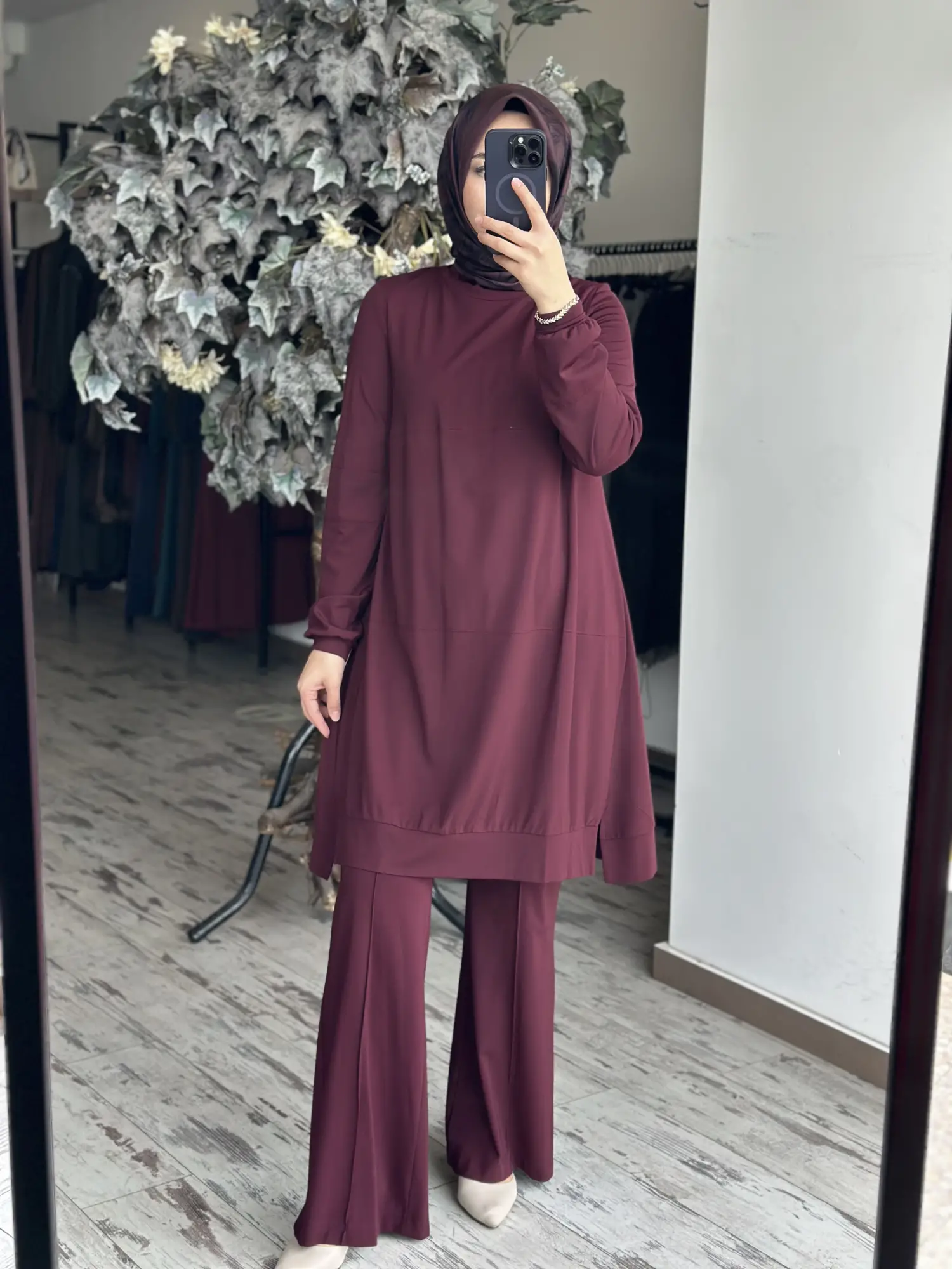 Misswhence Dikiş Detaylı Modal Penye Tunik 39030