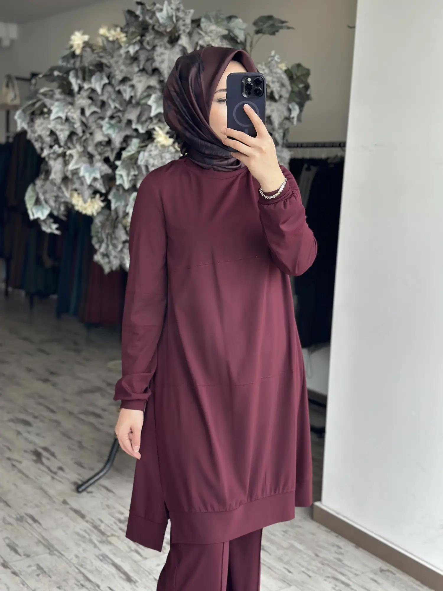 Misswhence Dikiş Detaylı Modal Penye Tunik 39030