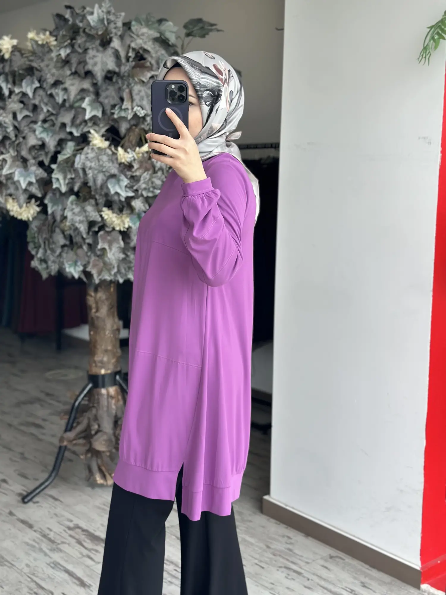 Misswhence Dikiş Detaylı Modal Penye Tunik 39030