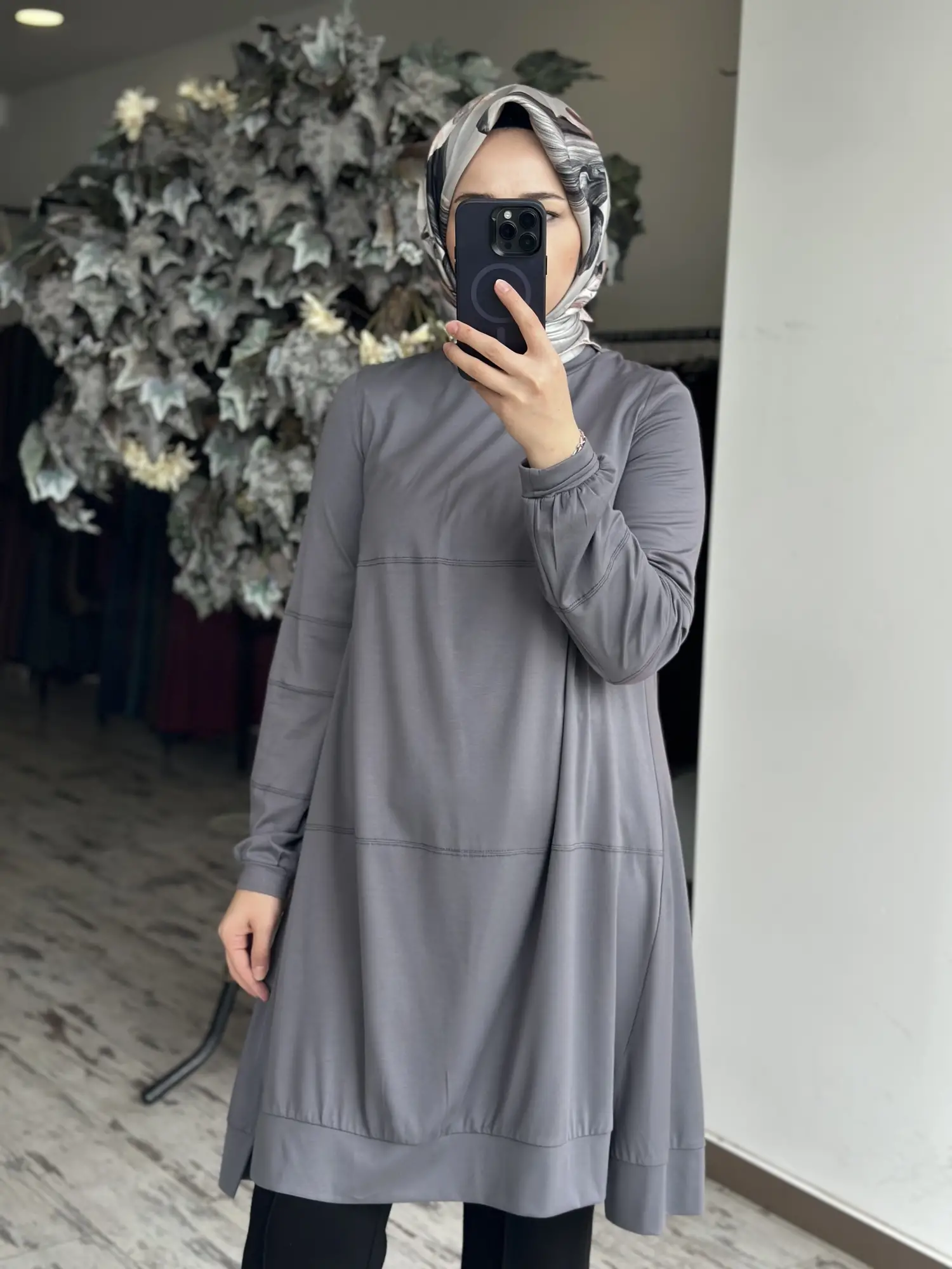 Misswhence Dikiş Detaylı Modal Penye Tunik 39030