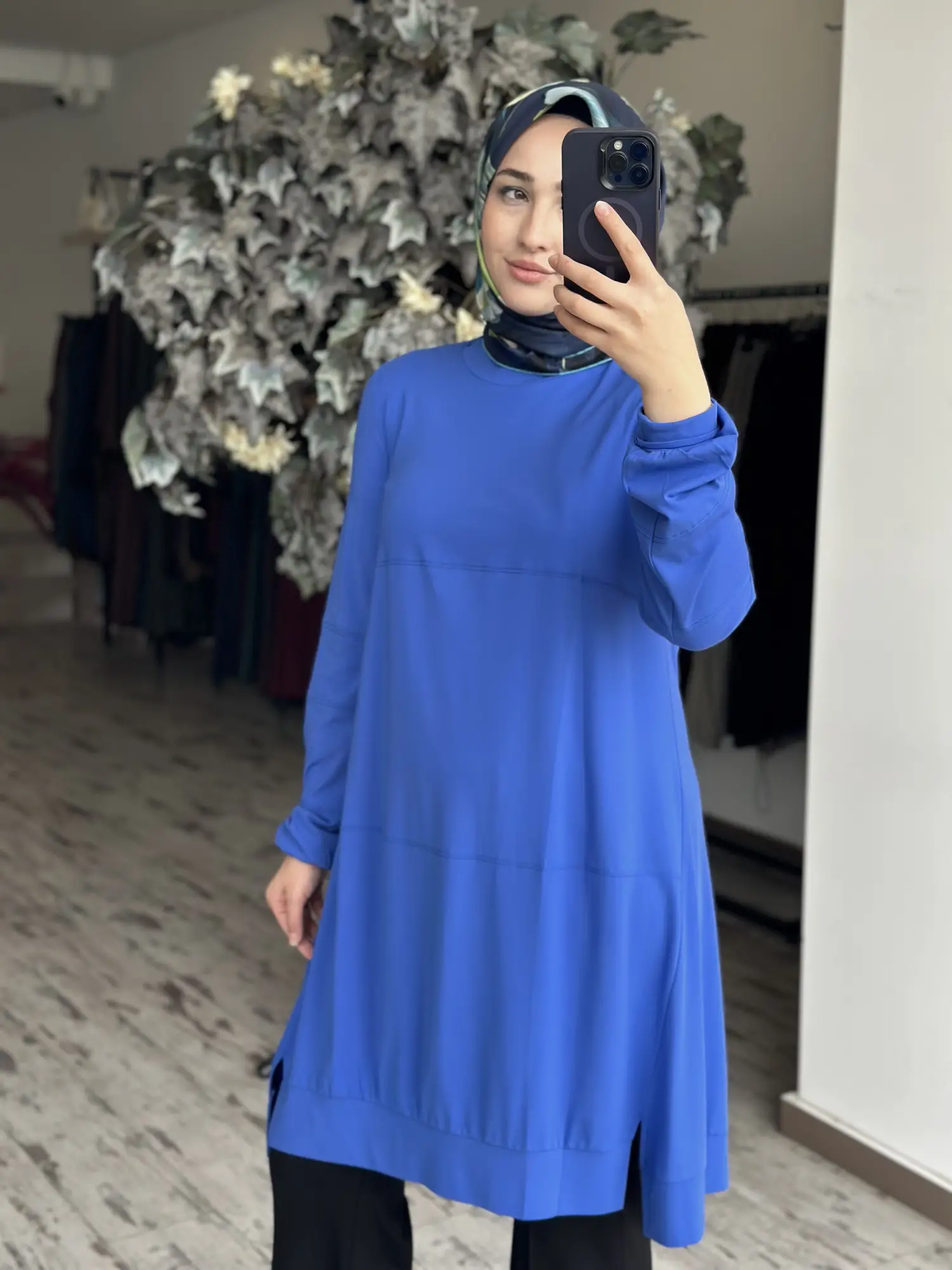 Misswhence Dikiş Detaylı Modal Penye Tunik 39030