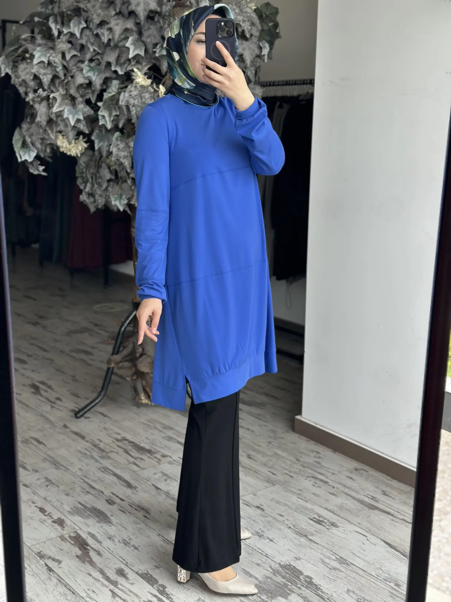Misswhence Dikiş Detaylı Modal Penye Tunik 39030