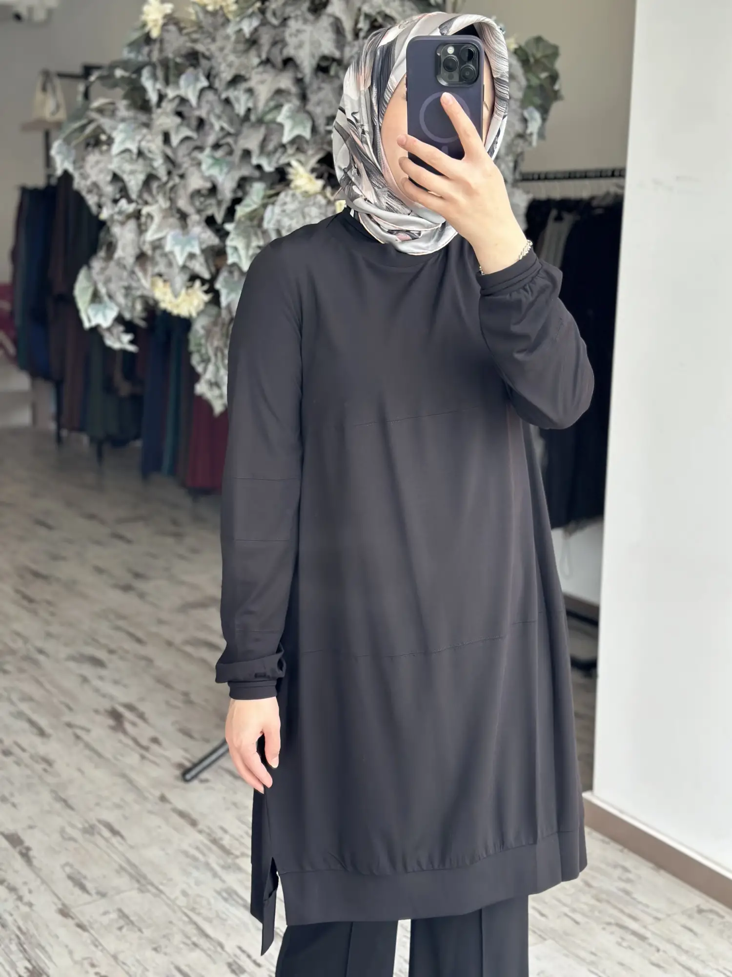Misswhence Dikiş Detaylı Modal Penye Tunik 39030