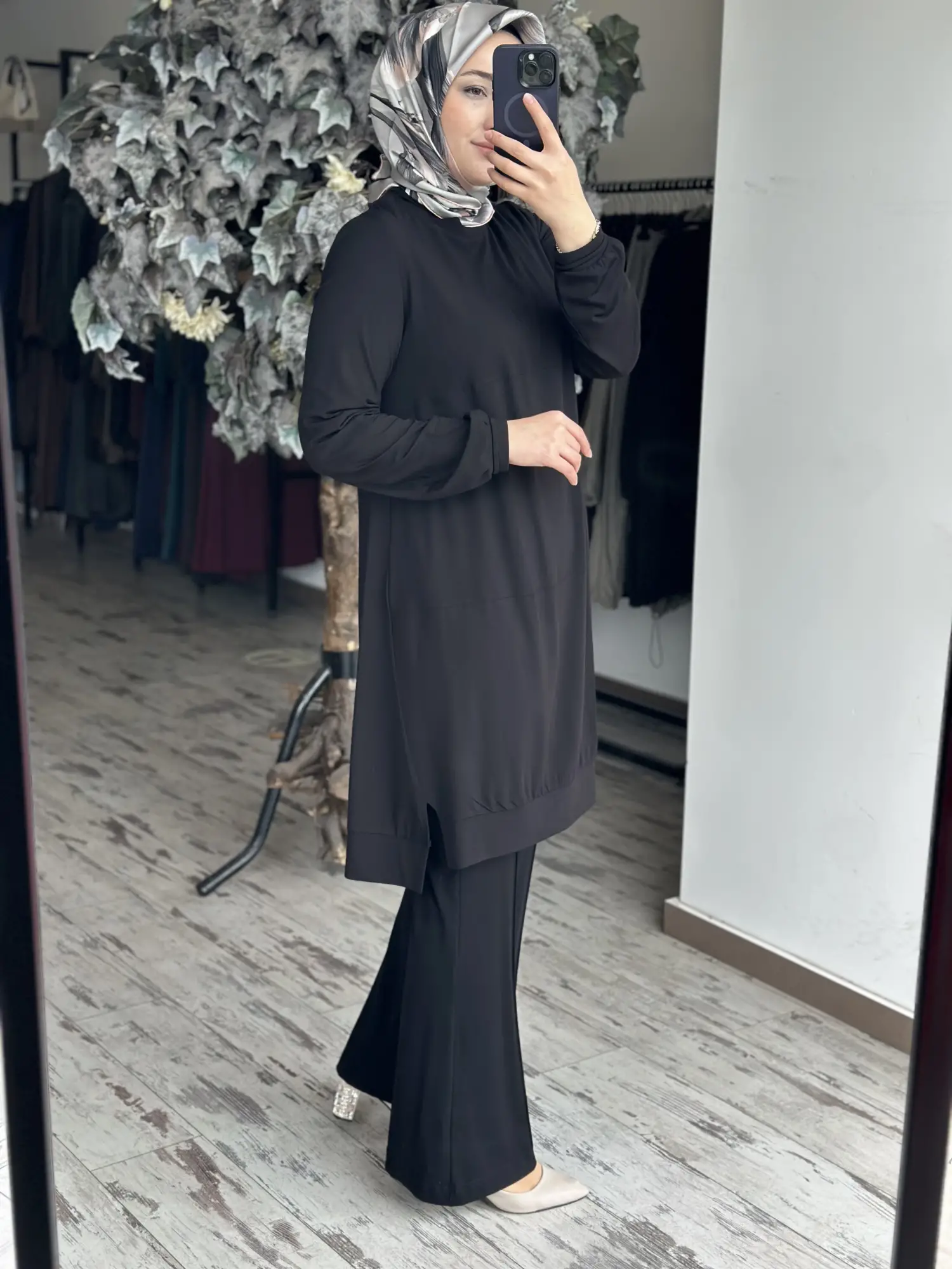 Misswhence Dikiş Detaylı Modal Penye Tunik 39030