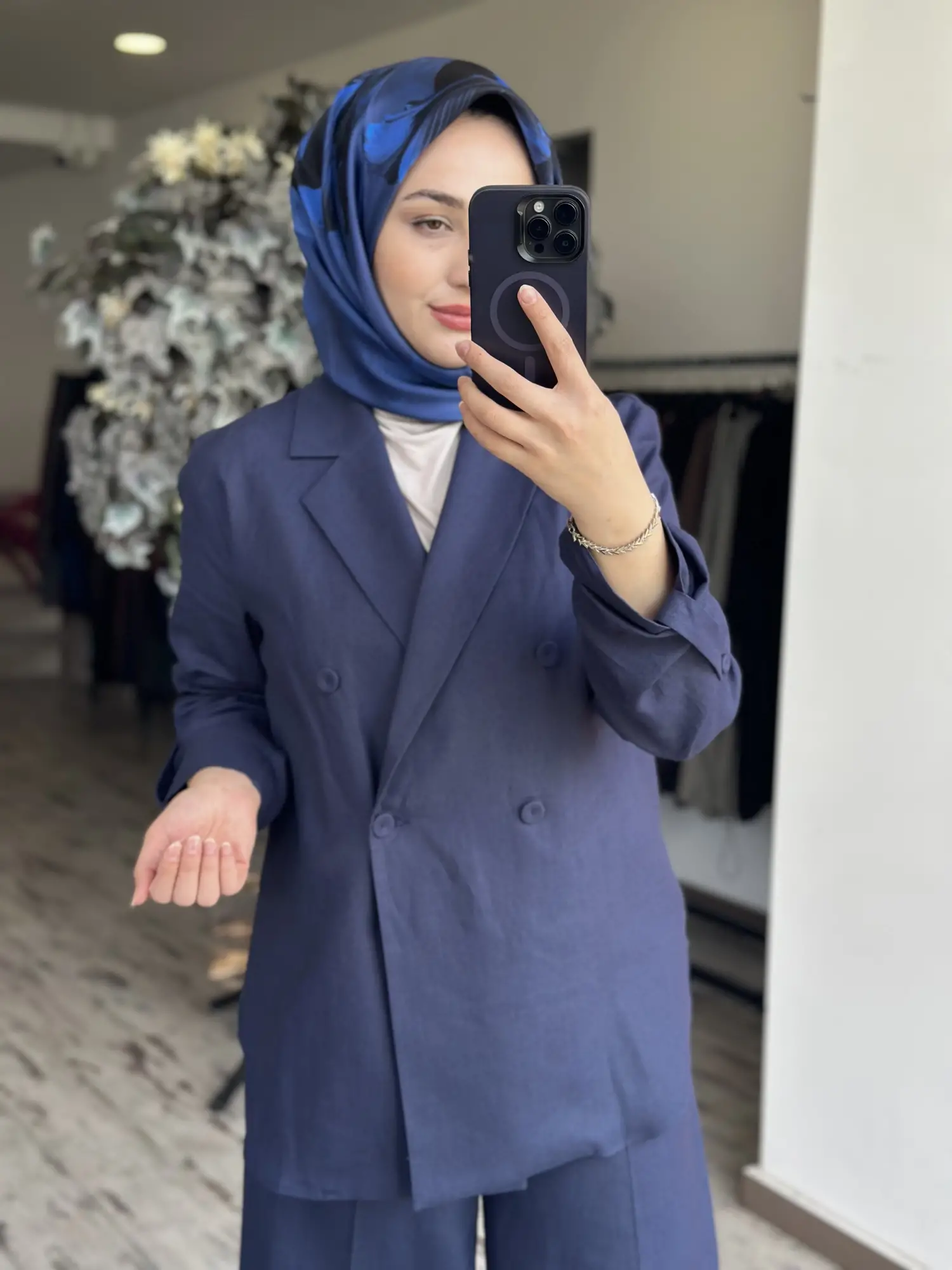 Kahma  Keten Ceket Pantolon Takım