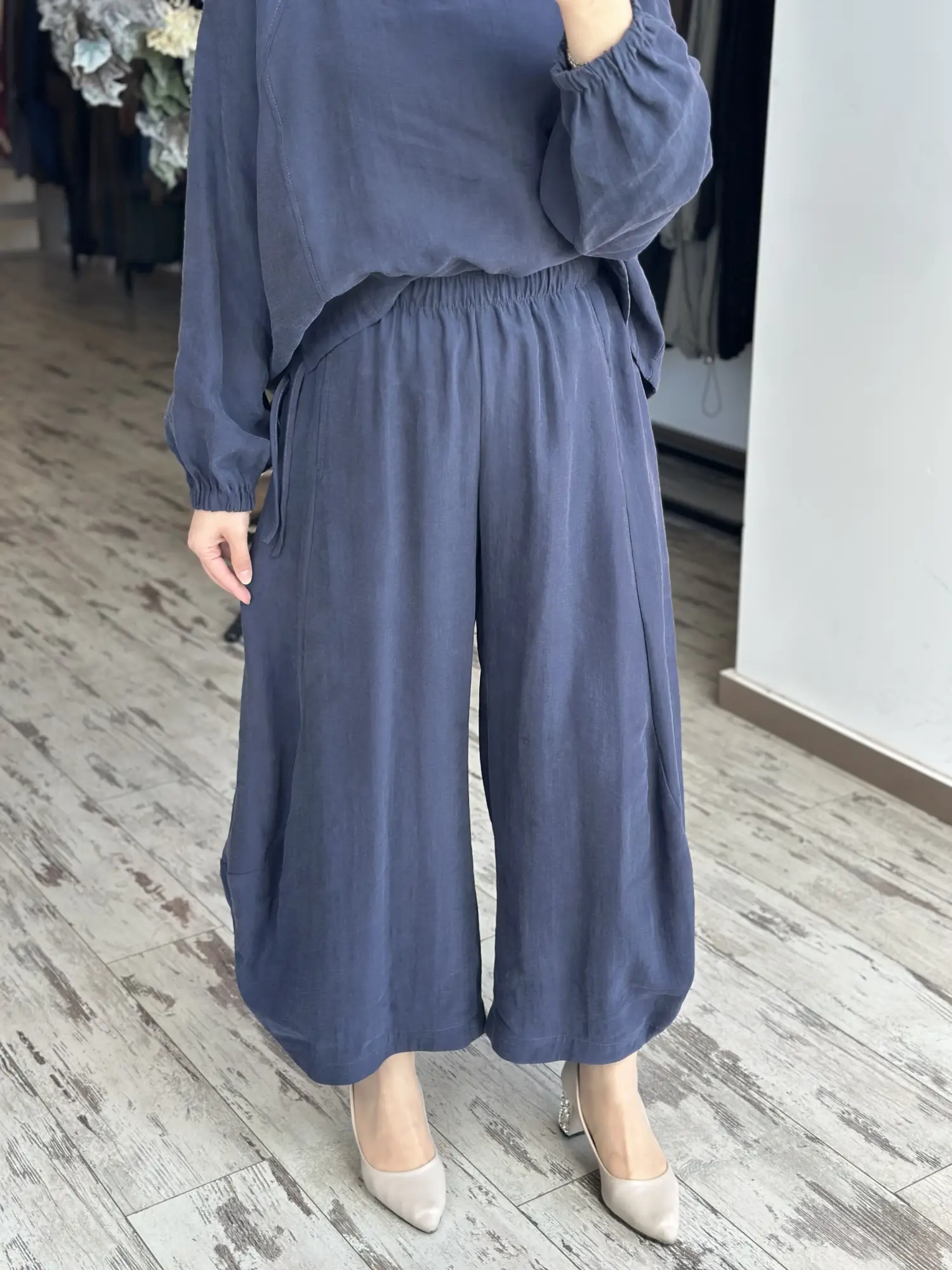 Qoos Store  Sasha Bluz Şalvar Pantolon Takım
