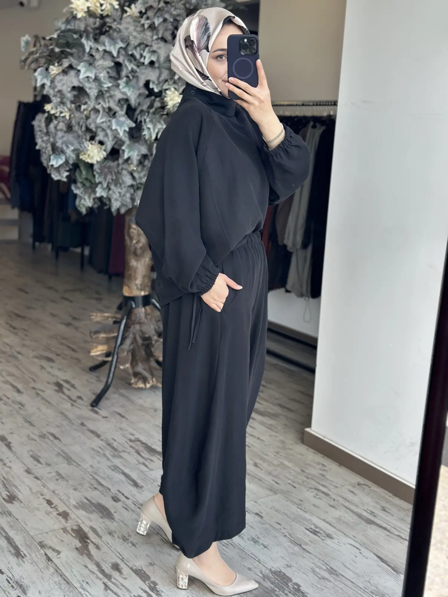 Qoos Store  Sasha Bluz Şalvar Pantolon Takım
