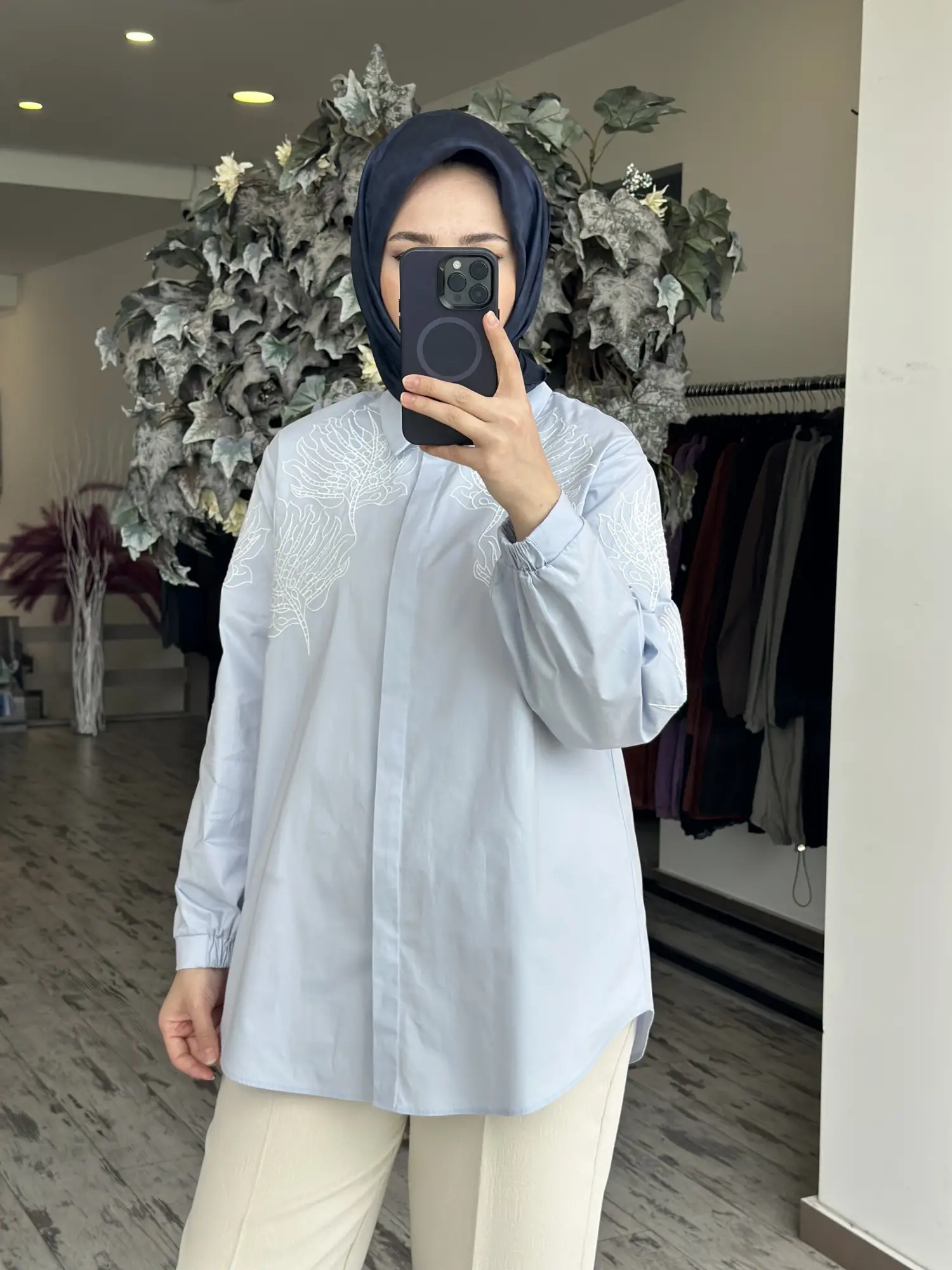 Kayra Nakış Detaylı Gömlek KA81067