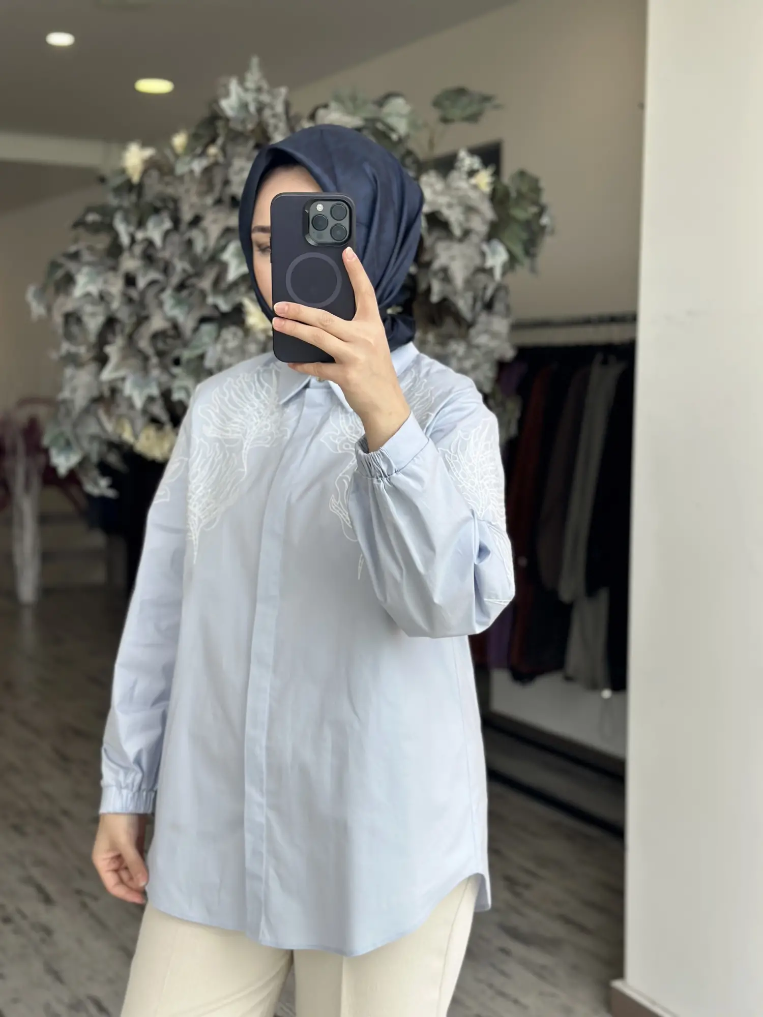 Kayra Nakış Detaylı Gömlek KA81067