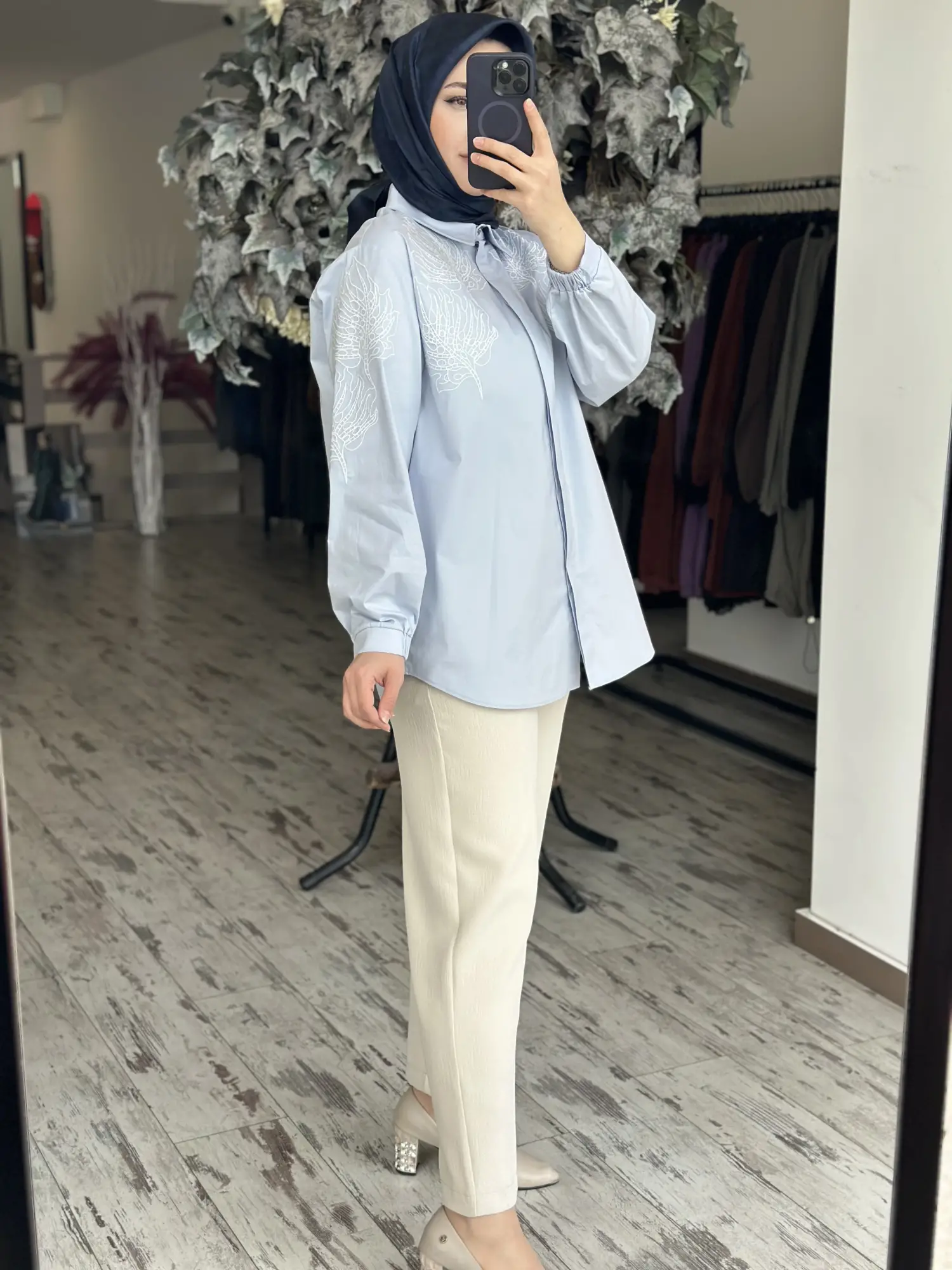 Kayra Nakış Detaylı Gömlek KA81067