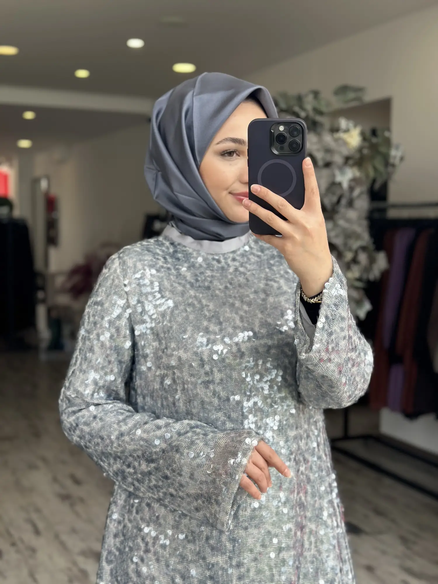 Zems Payet Detaylı Şık Elbise 2853