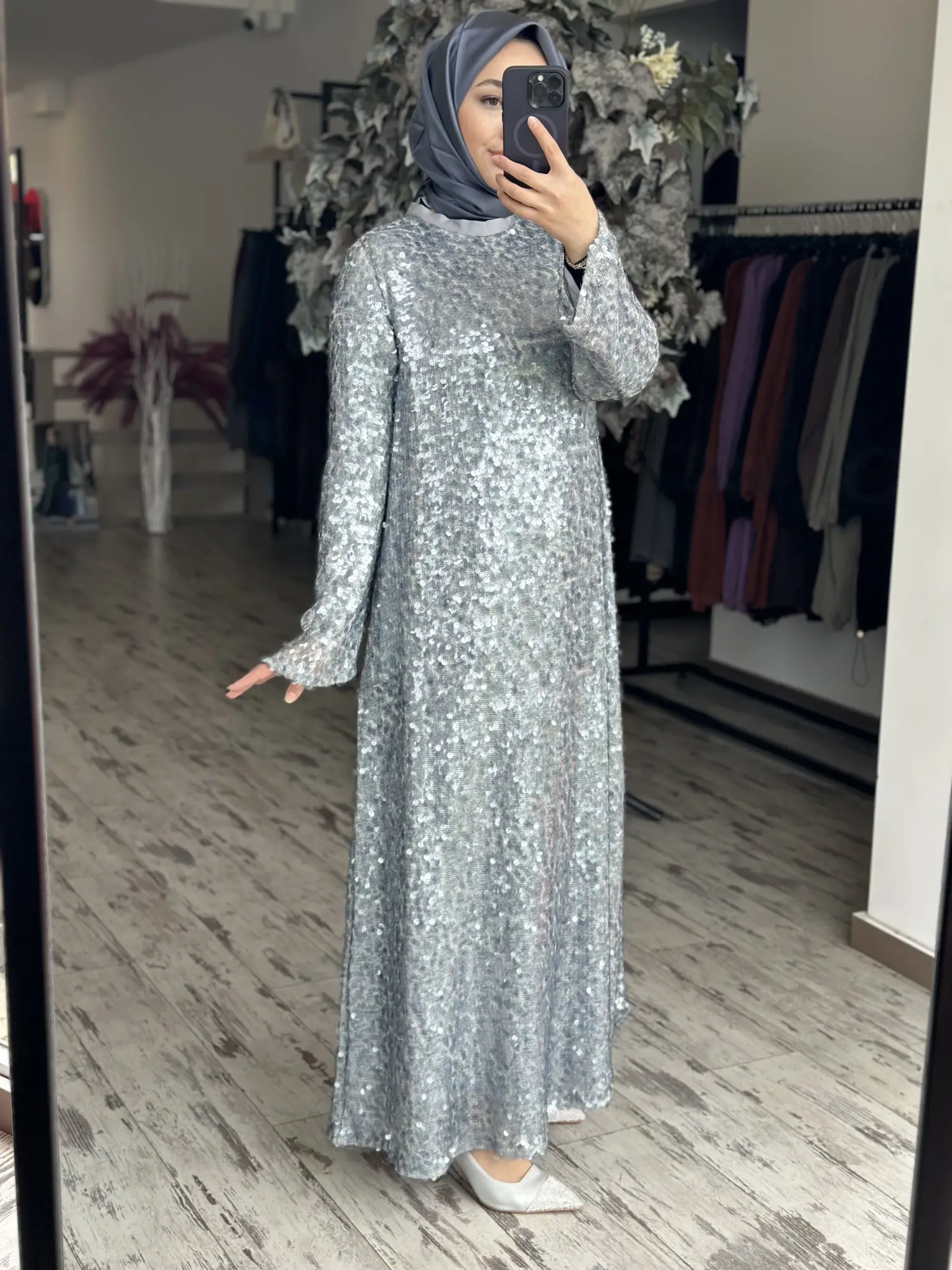 Zems Payet Detaylı Şık Elbise 2853