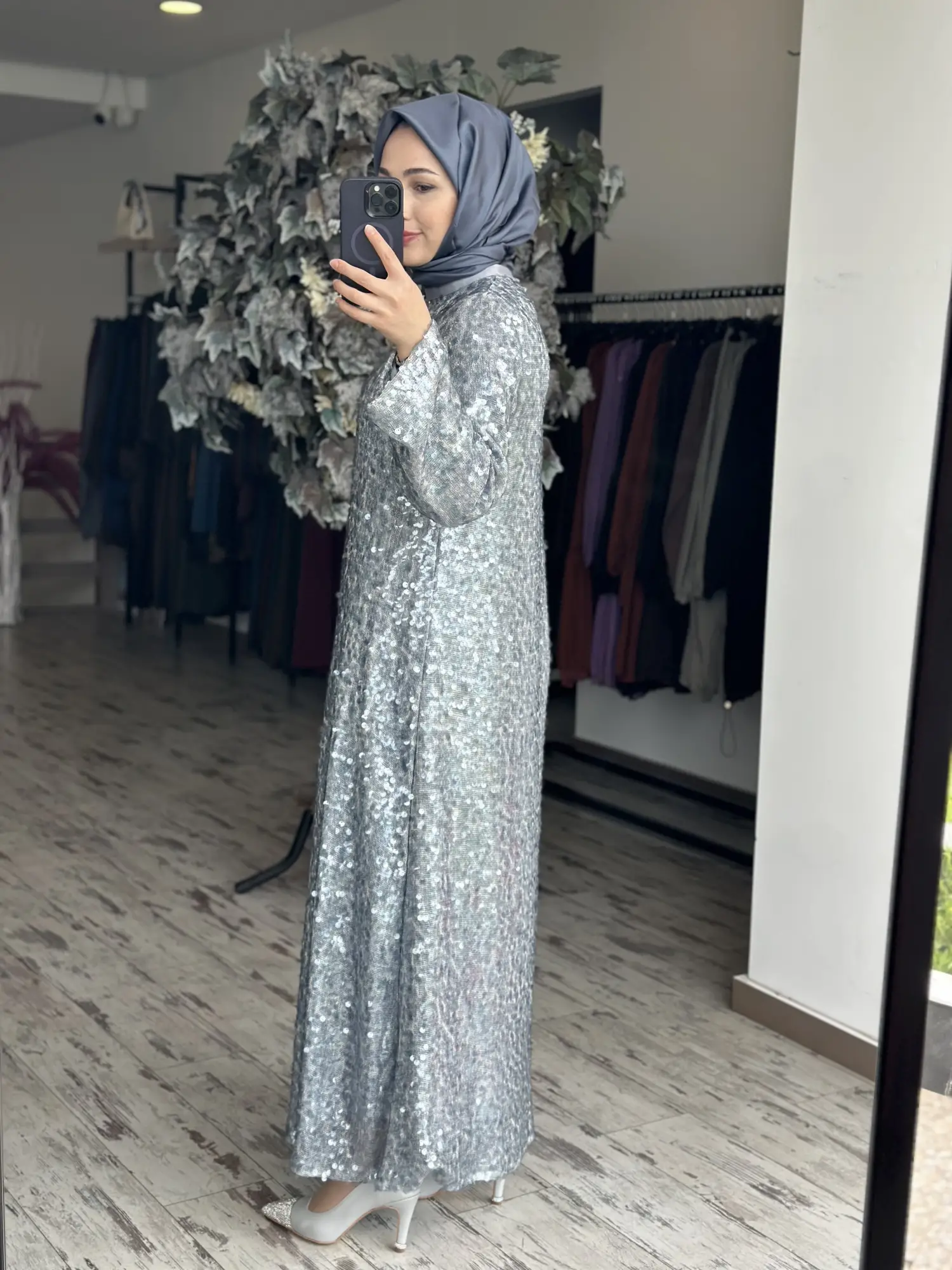 Zems Payet Detaylı Şık Elbise 2853