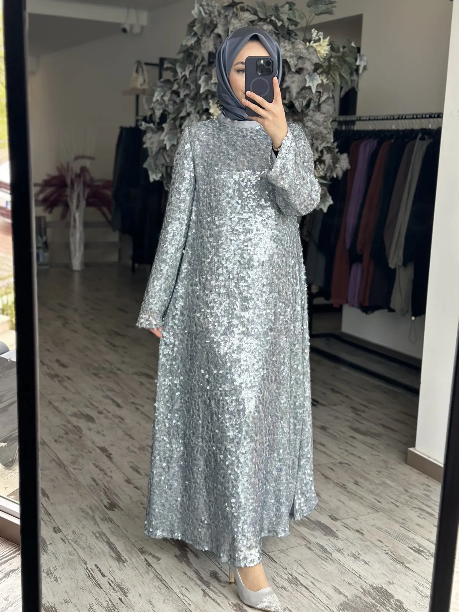 Zems Payet Detaylı Şık Elbise 2853