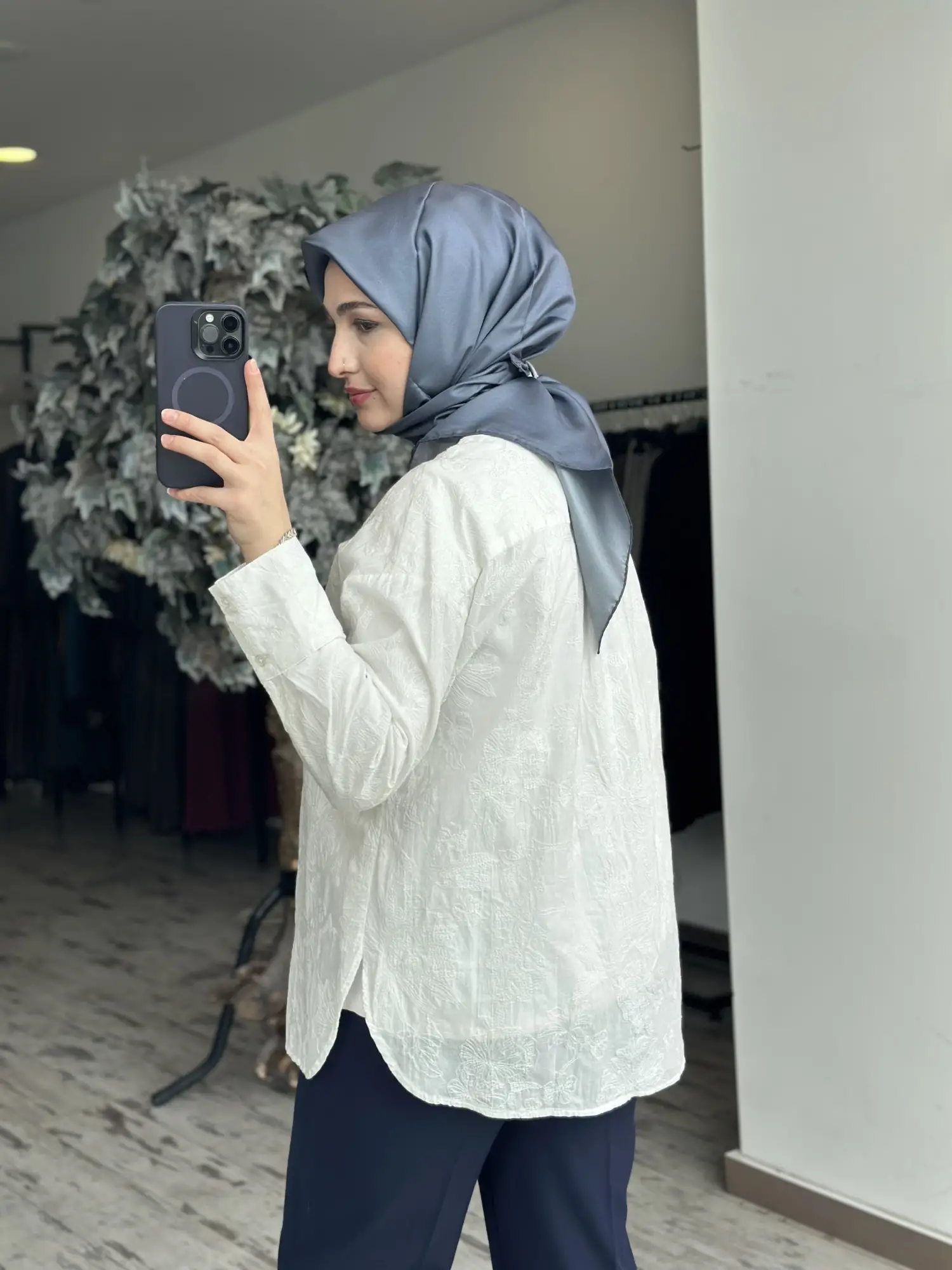 Kayra Nakış İşleme  Detaylı Gömlek KA11013