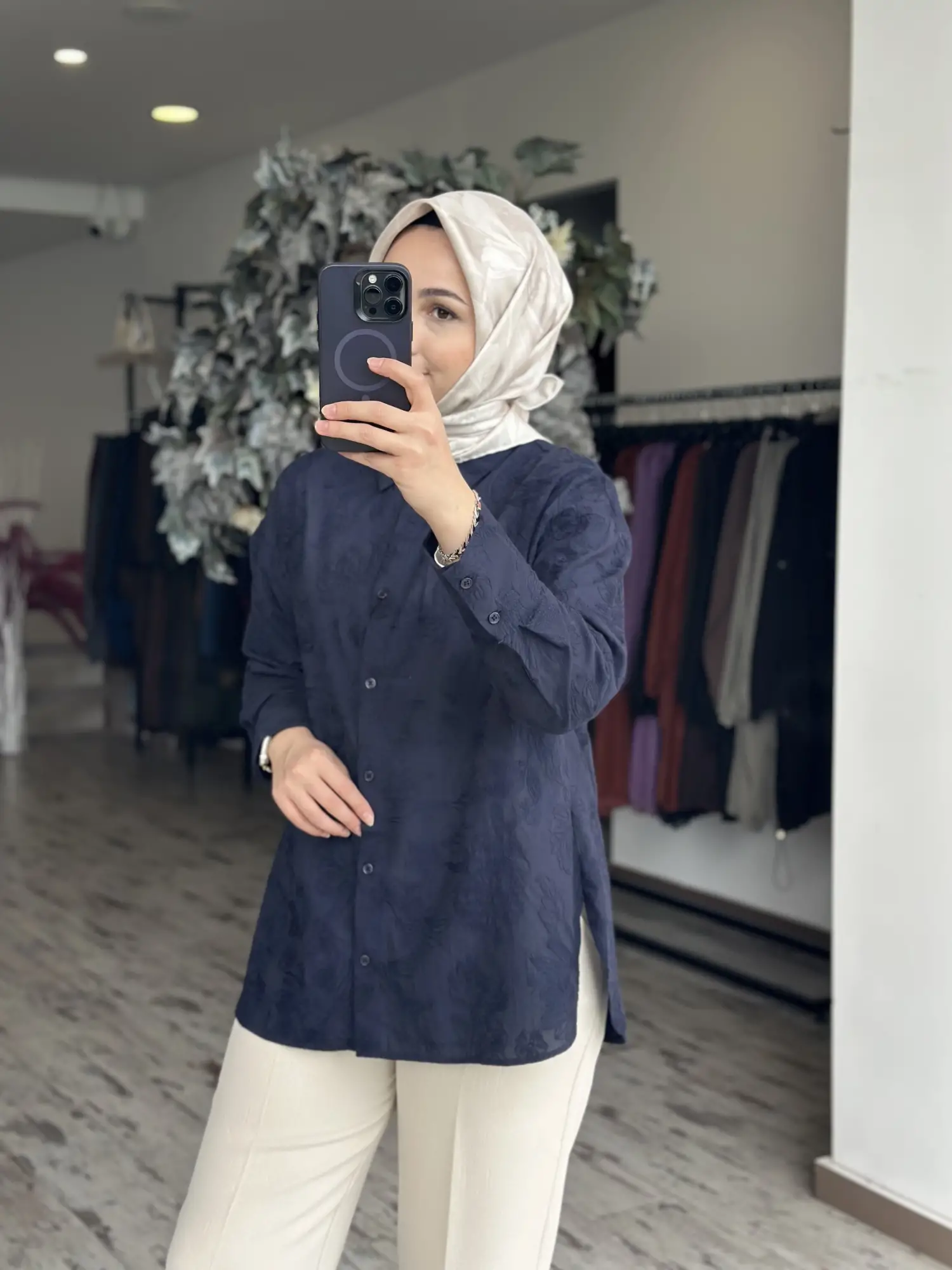 Kayra Nakış İşleme  Detaylı Gömlek KA11013
