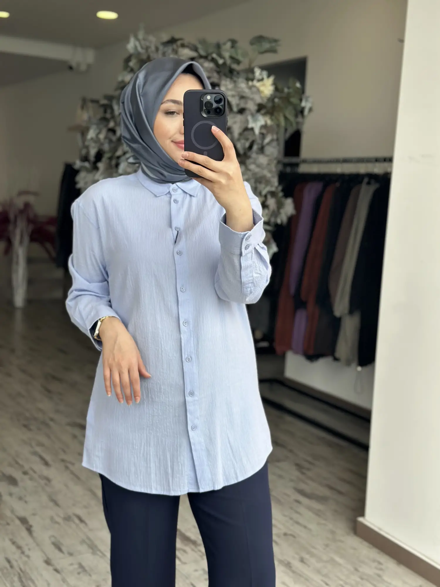 Kayra Müslin Basic Gömlek KA21121