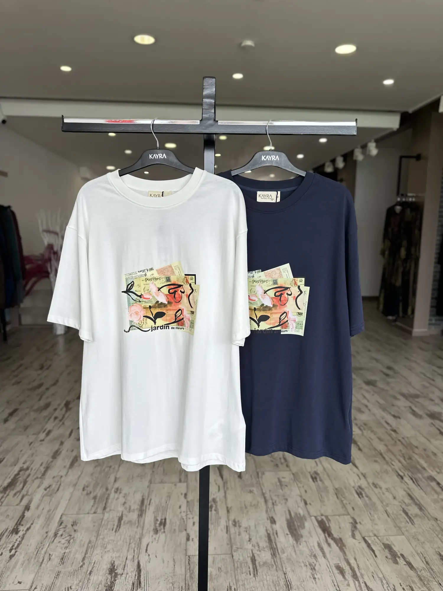 Kayra Önü Baskılı Pamuklı T-Shirt KATSH02