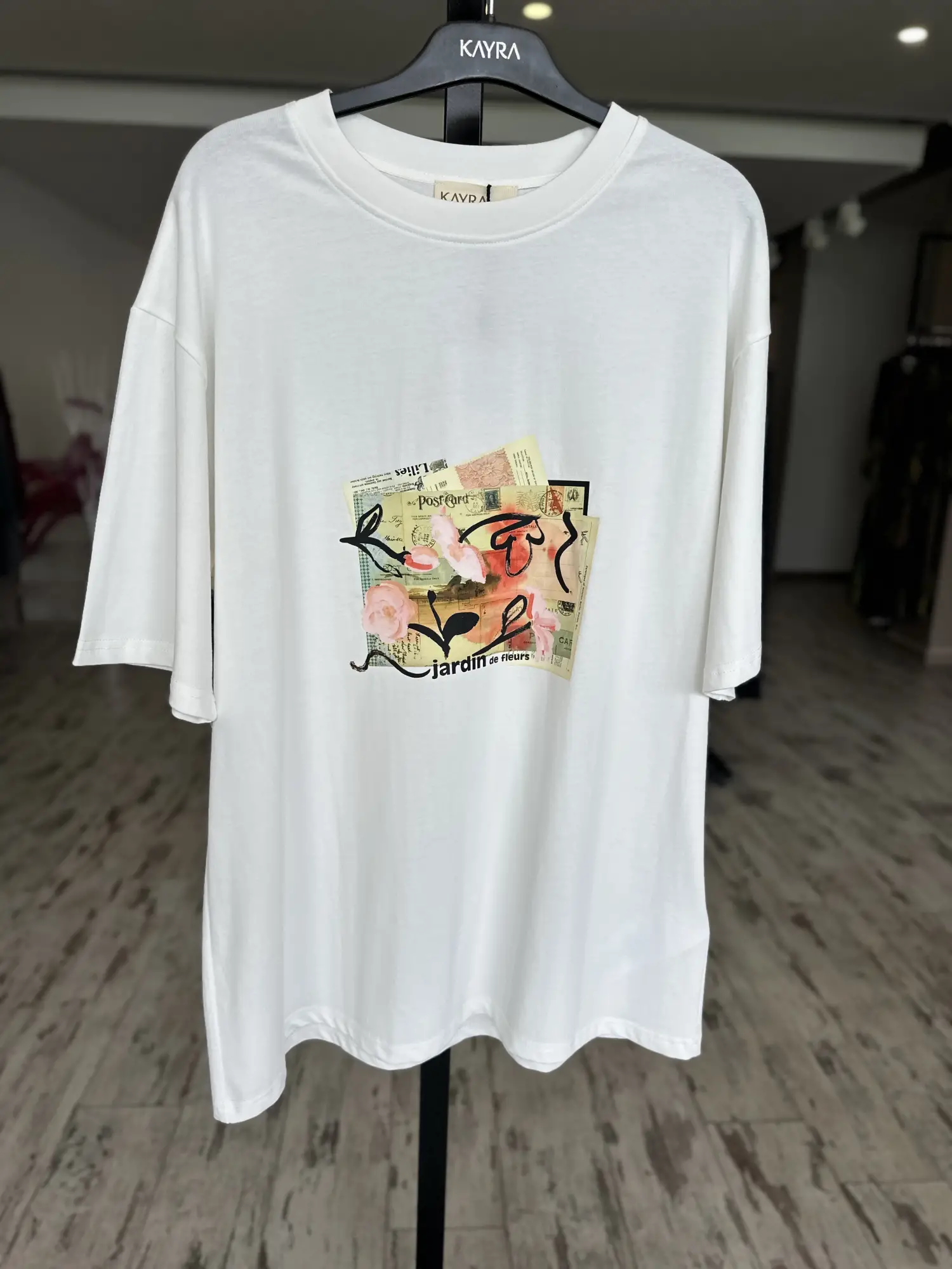 Kayra Önü Baskılı Pamuklı T-Shirt KATSH02
