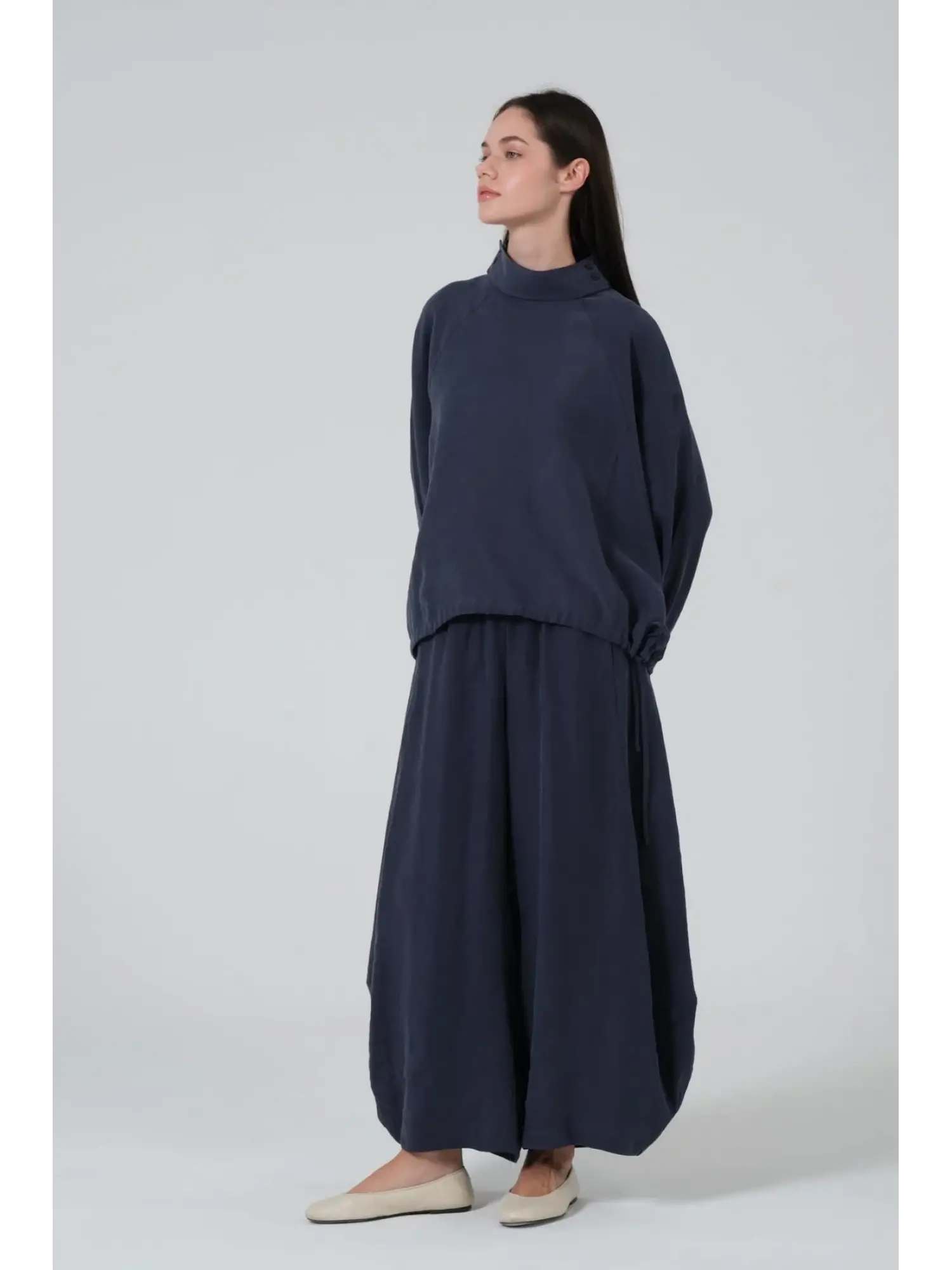 Qoos Store  Sasha Bluz Şalvar Pantolon Takım