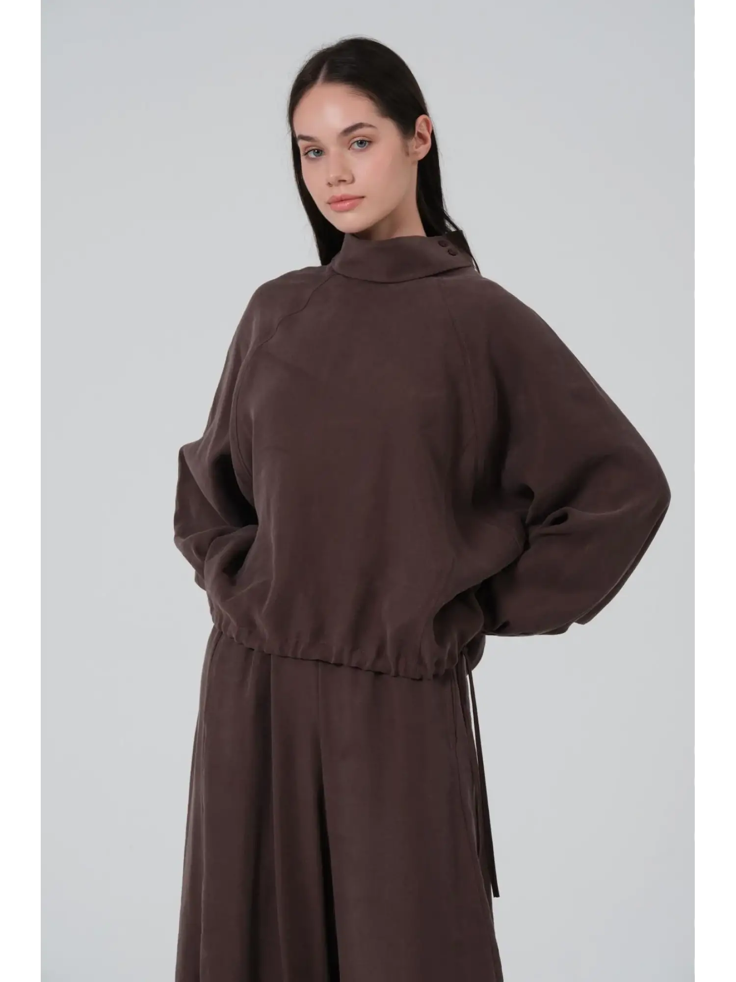 Qoos Store  Sasha Bluz Şalvar Pantolon Takım