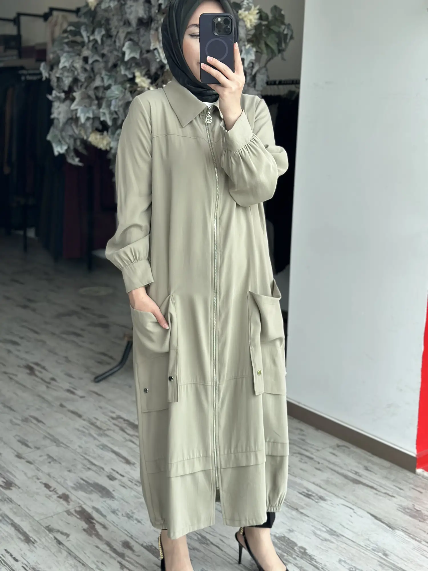 Almarwah Torba Cepli Zımba Detaylı Tencel Kap 405021