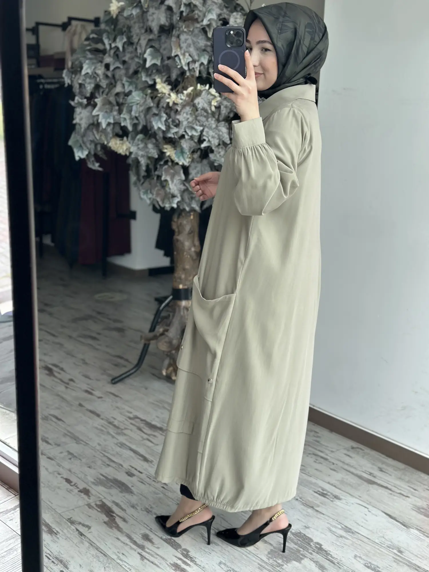 Almarwah Torba Cepli Zımba Detaylı Tencel Kap 405021