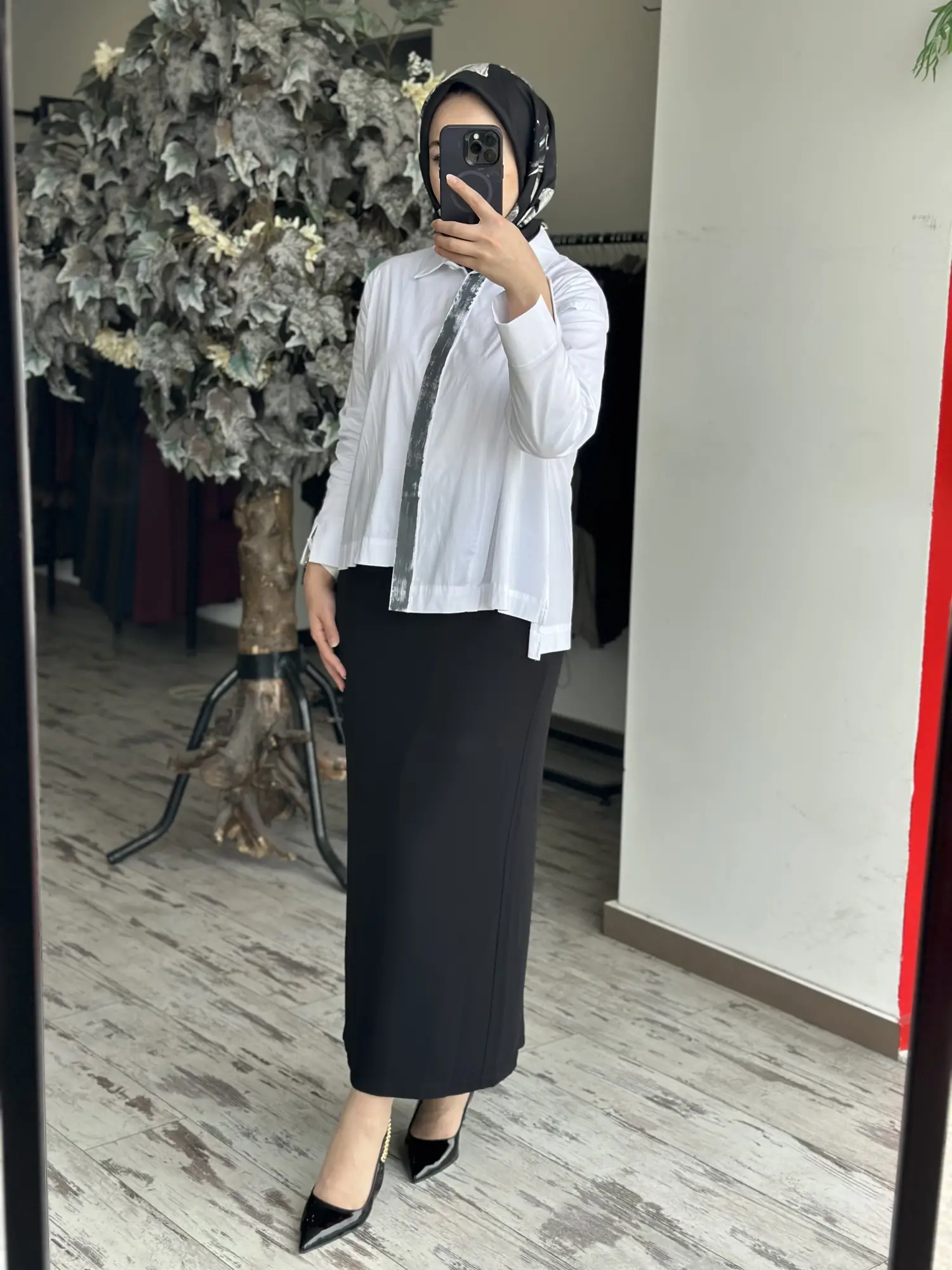 Almarwah Astarlı Krep Kalem Etek 90701